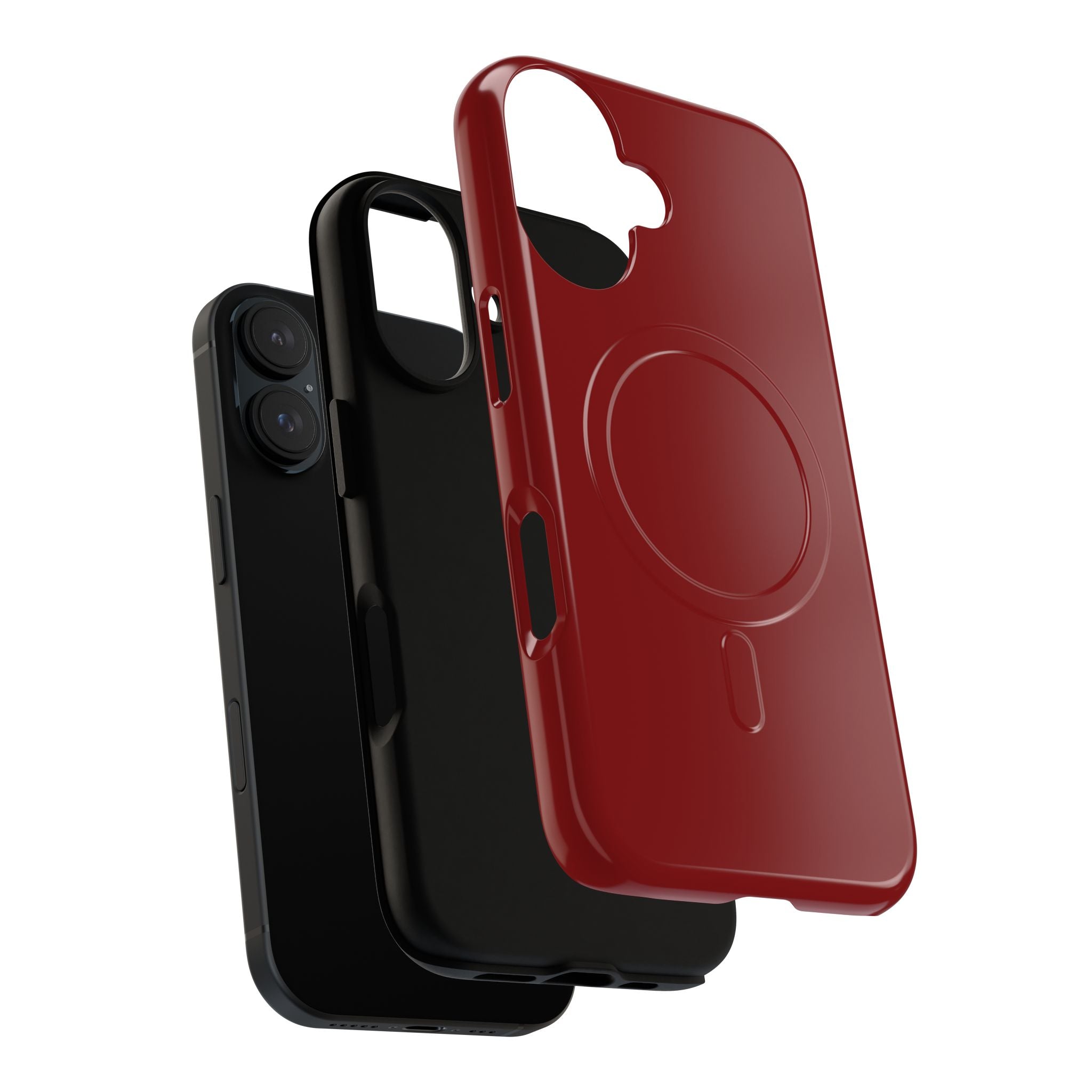 Dark Red MagSafe Protective Phone Case