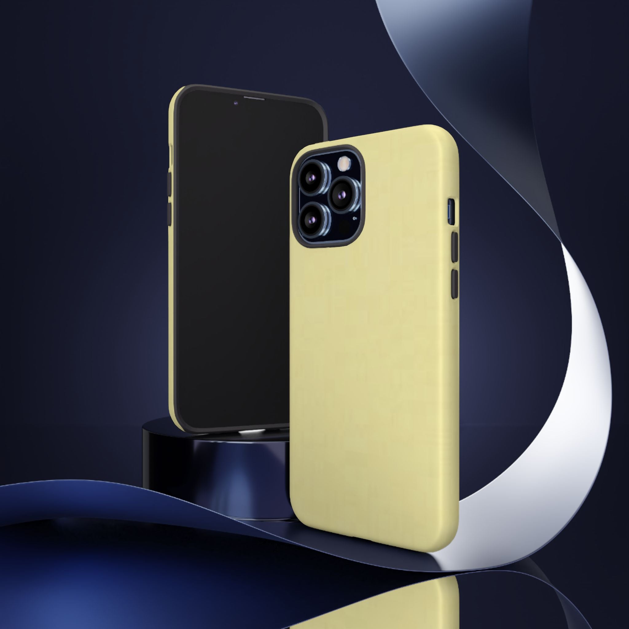 Pale Yellow Protective Phone Case