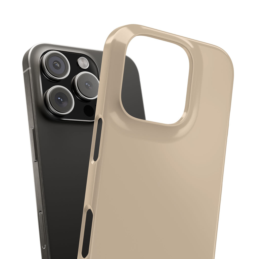 Beige Snap Phone Case
