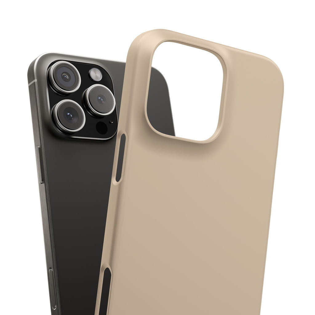 Beige Snap Phone Case