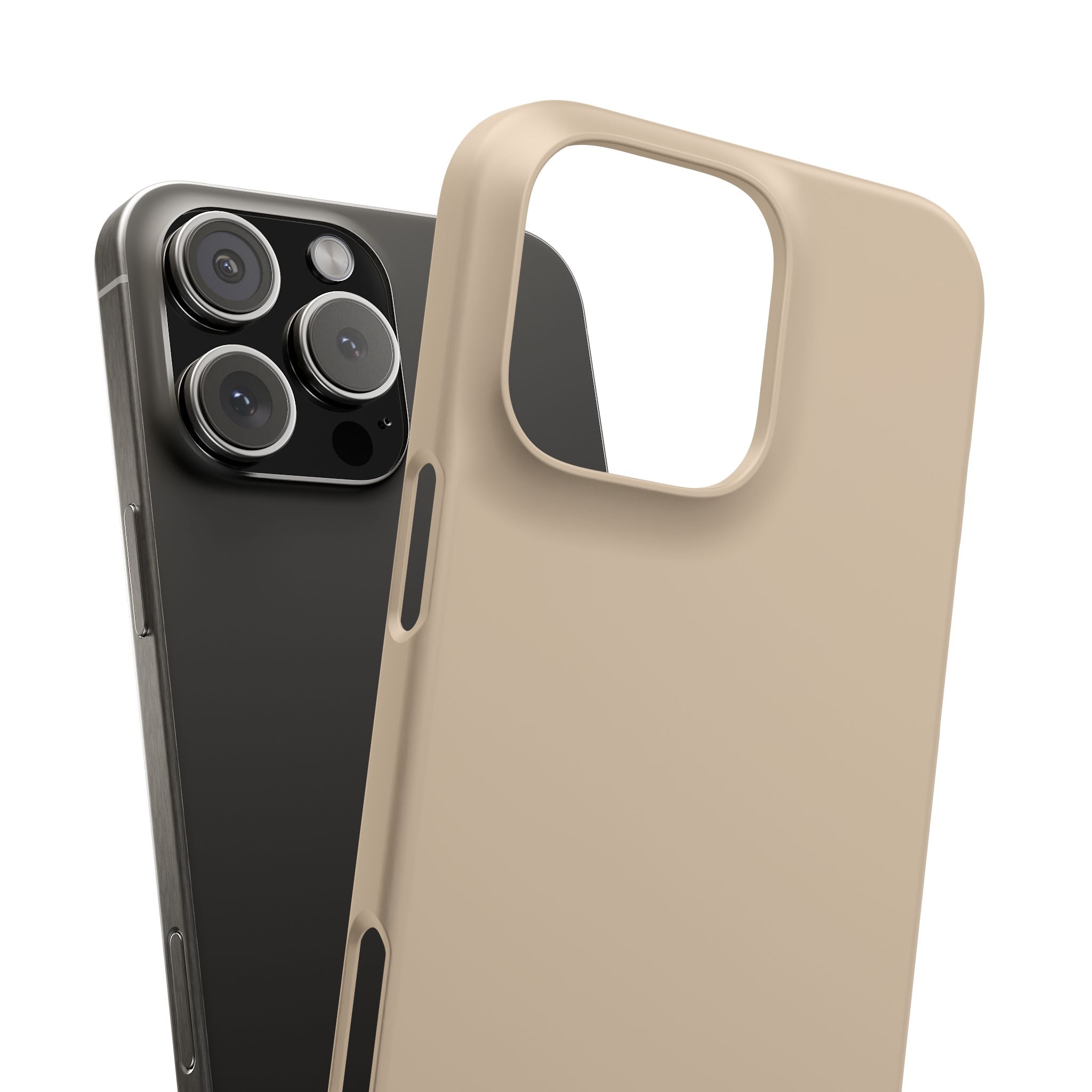 Beige Snap Phone Case
