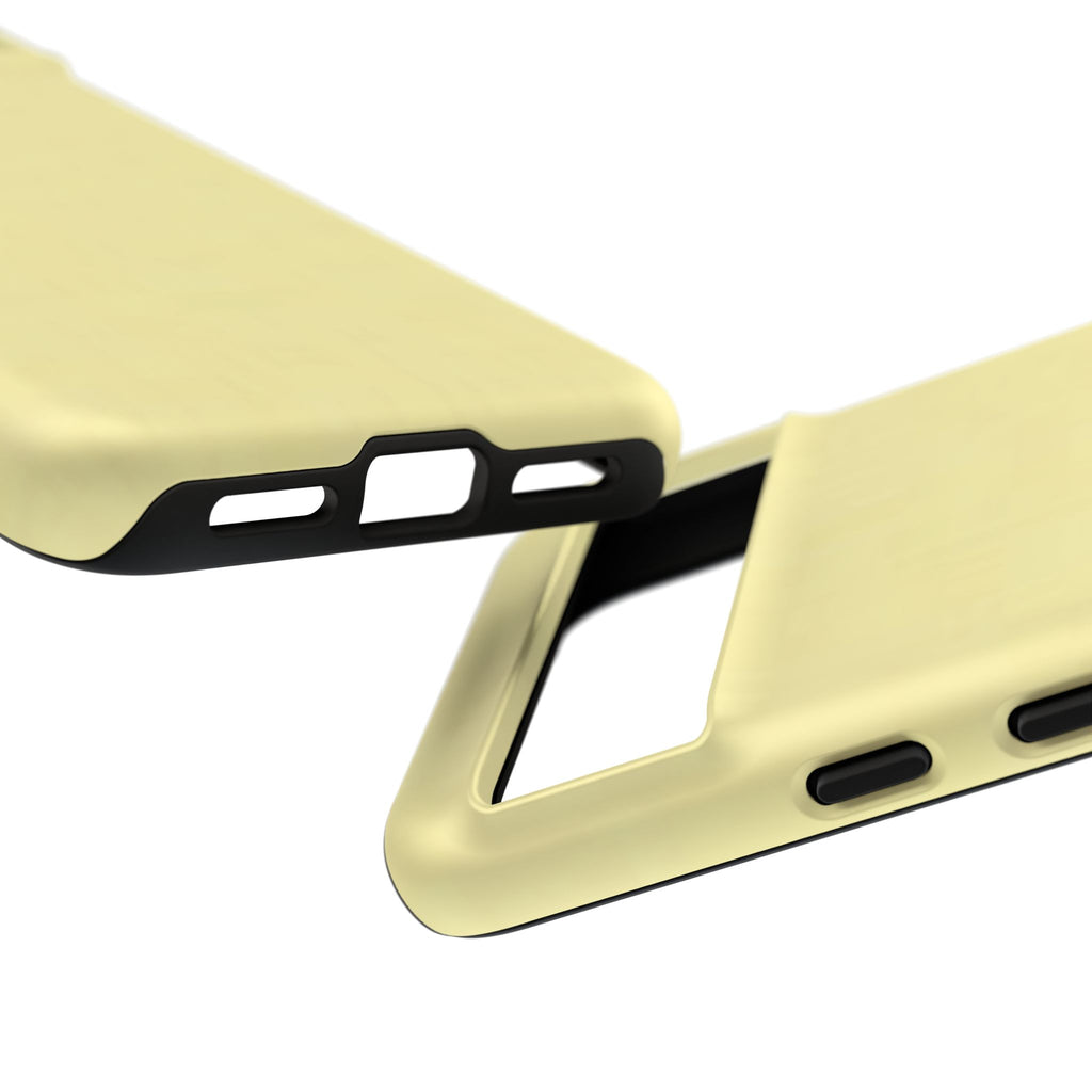Pale Yellow Protective Phone Case