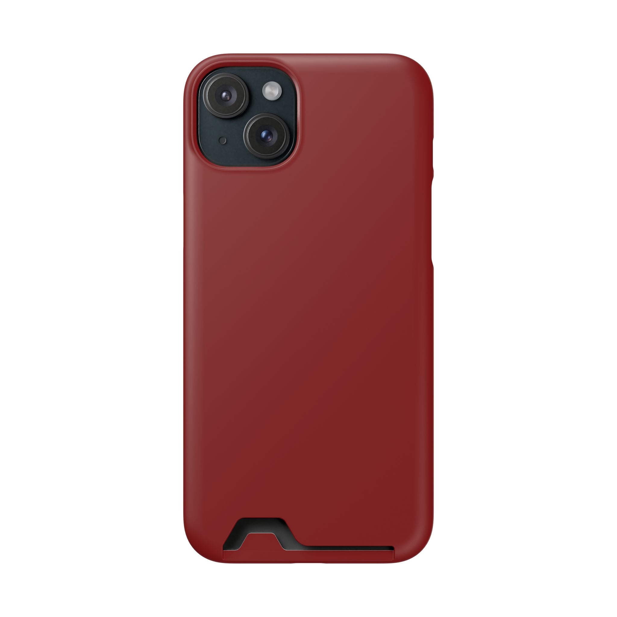 Dark Red Card-Holder Phone Case
