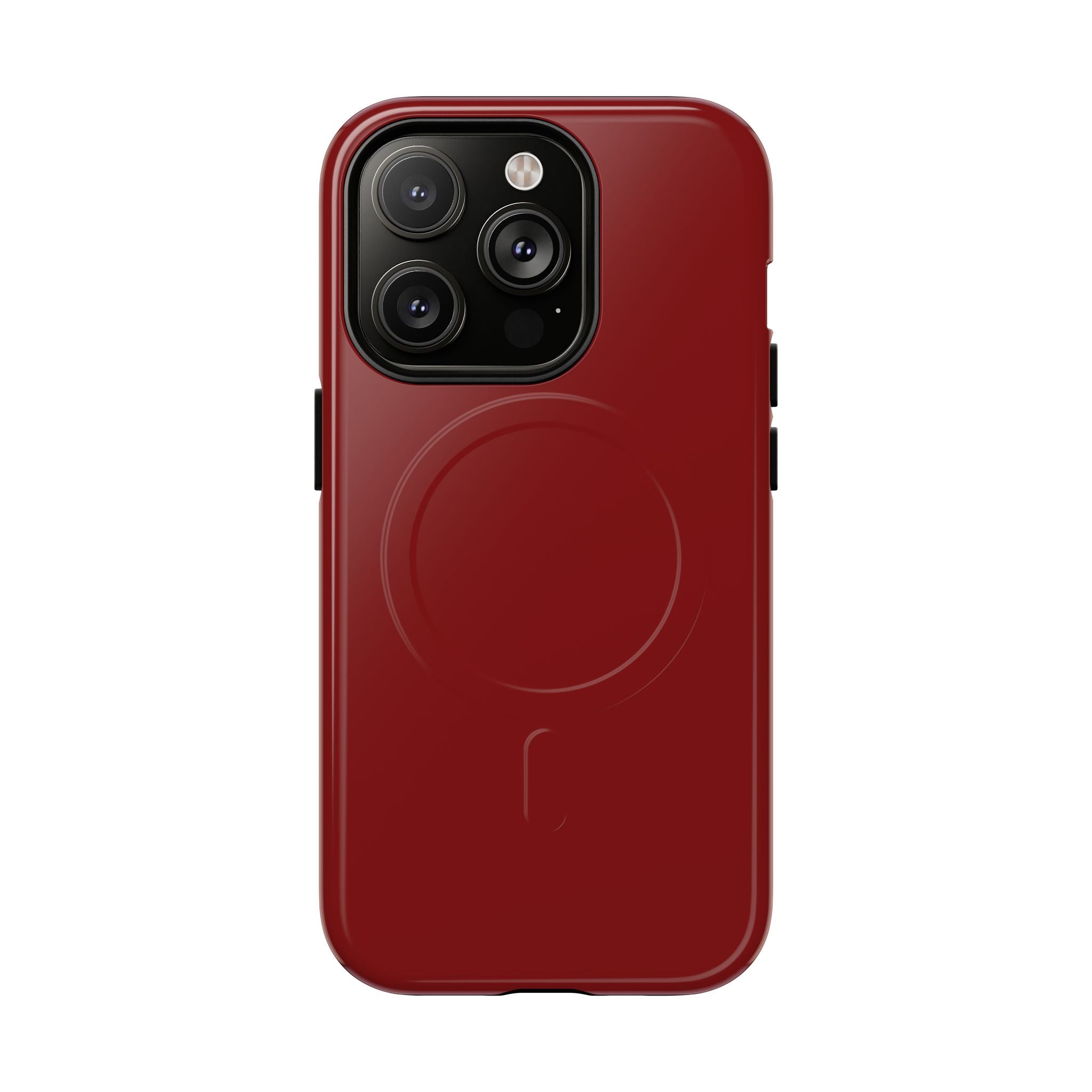 Dark Red MagSafe Protective Phone Case