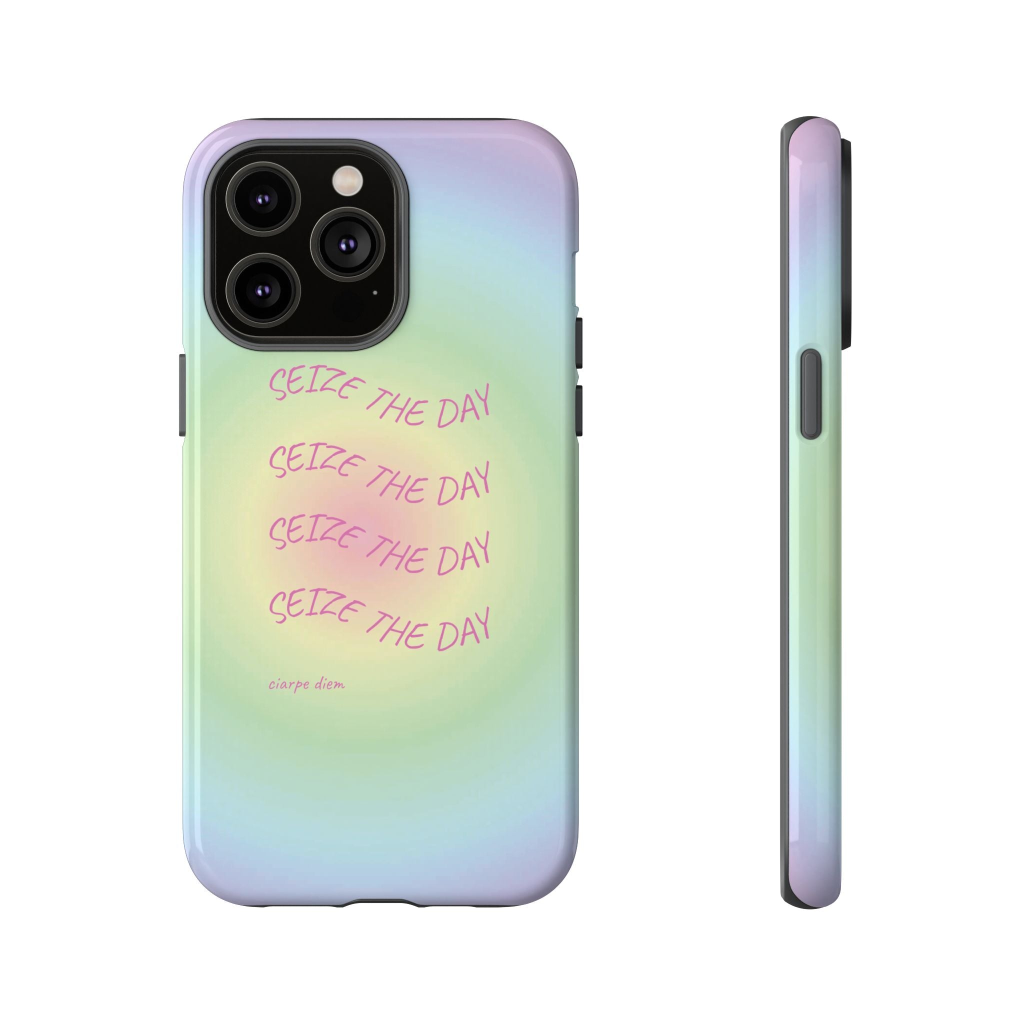 Bermuda Halo Seize The Day Pastel Gradient Tough Phone Case