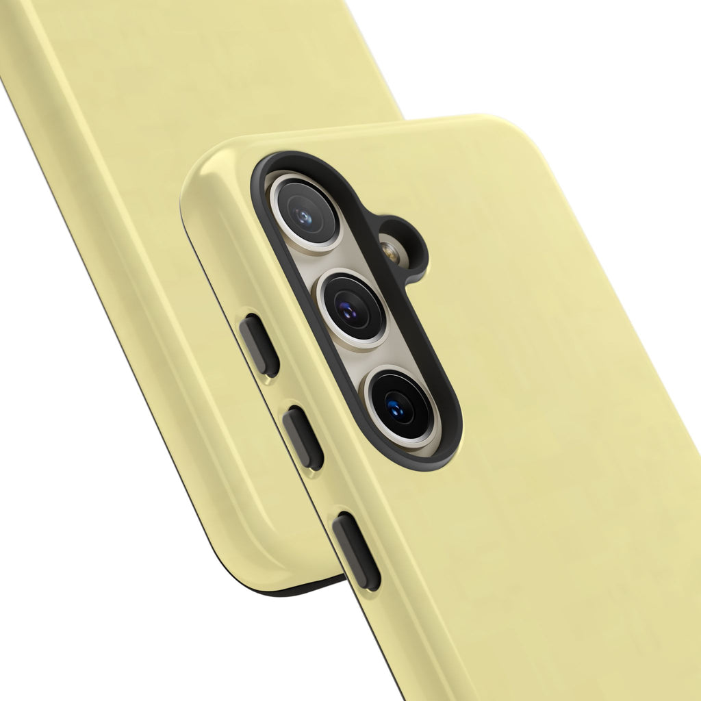 Pale Yellow Protective Phone Case