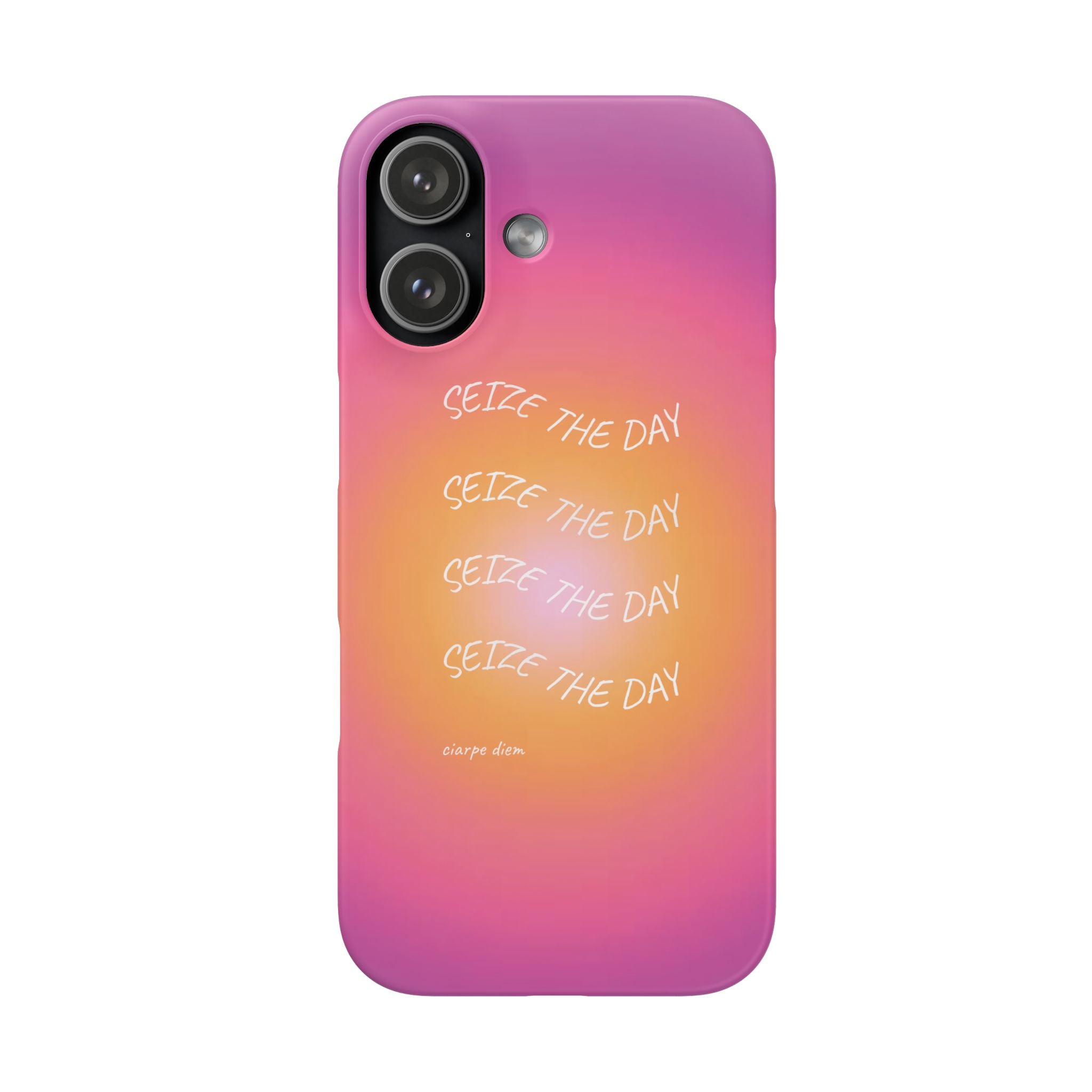 Carpe Diem Sunburst Gradient Snap Phone Case