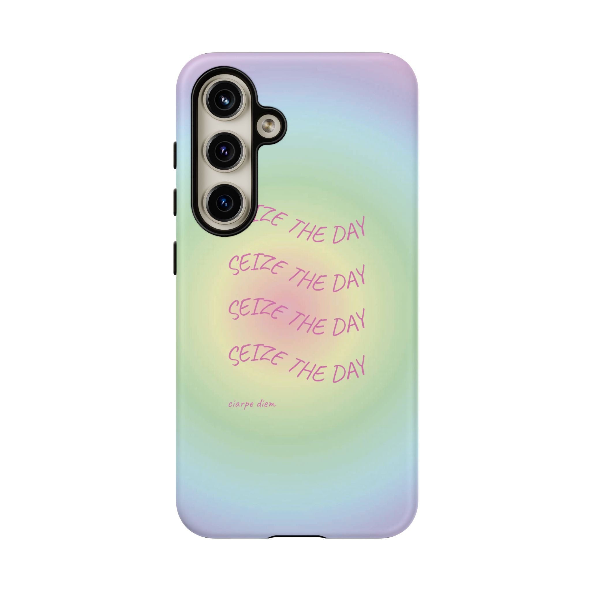 Bermuda Halo Seize The Day Pastel Gradient Tough Phone Case