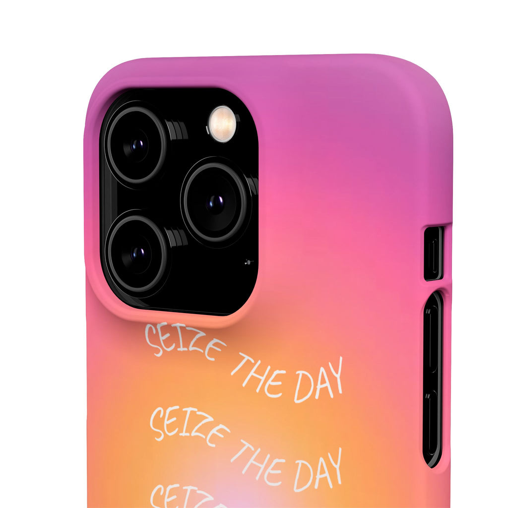 Carpe Diem Sunburst Gradient Snap Phone Case
