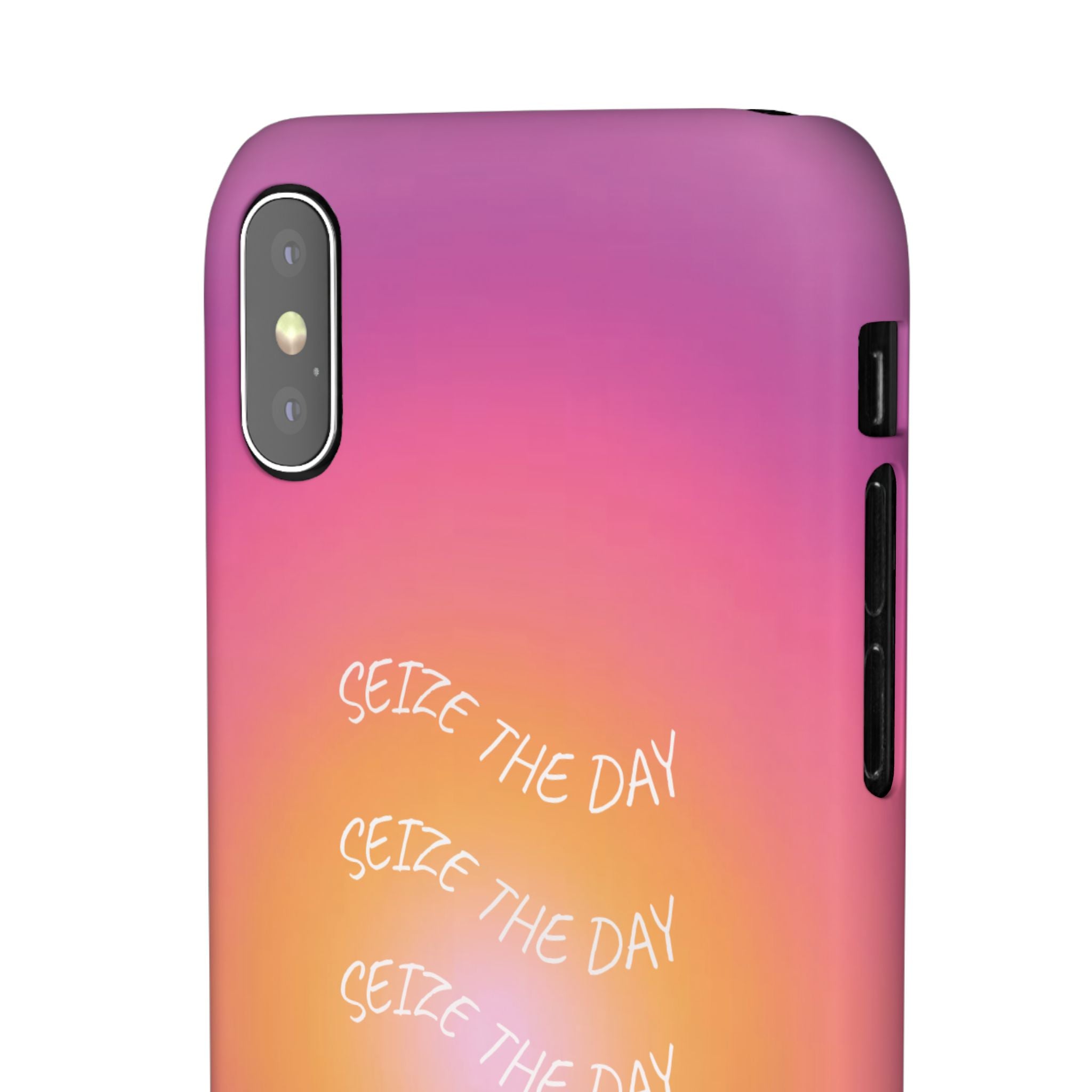 Carpe Diem Sunburst Gradient Snap Phone Case