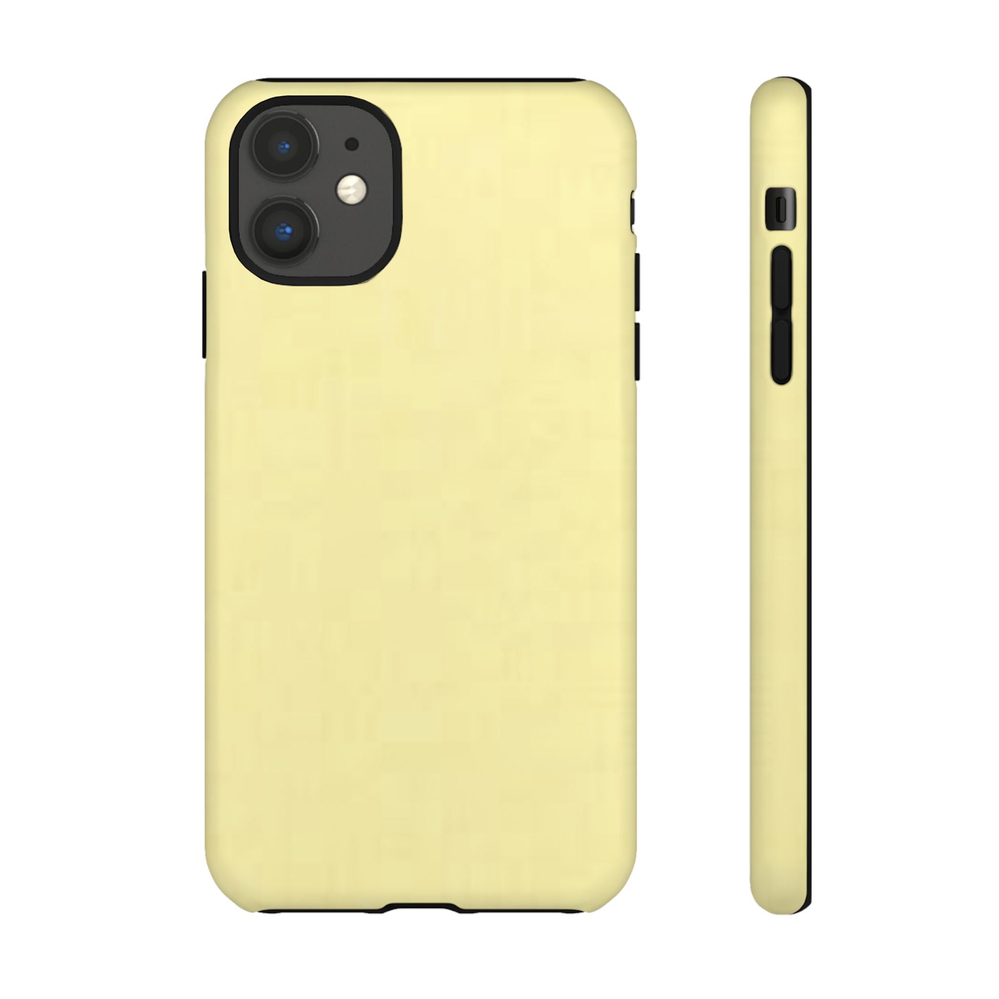 Pale Yellow Protective Phone Case