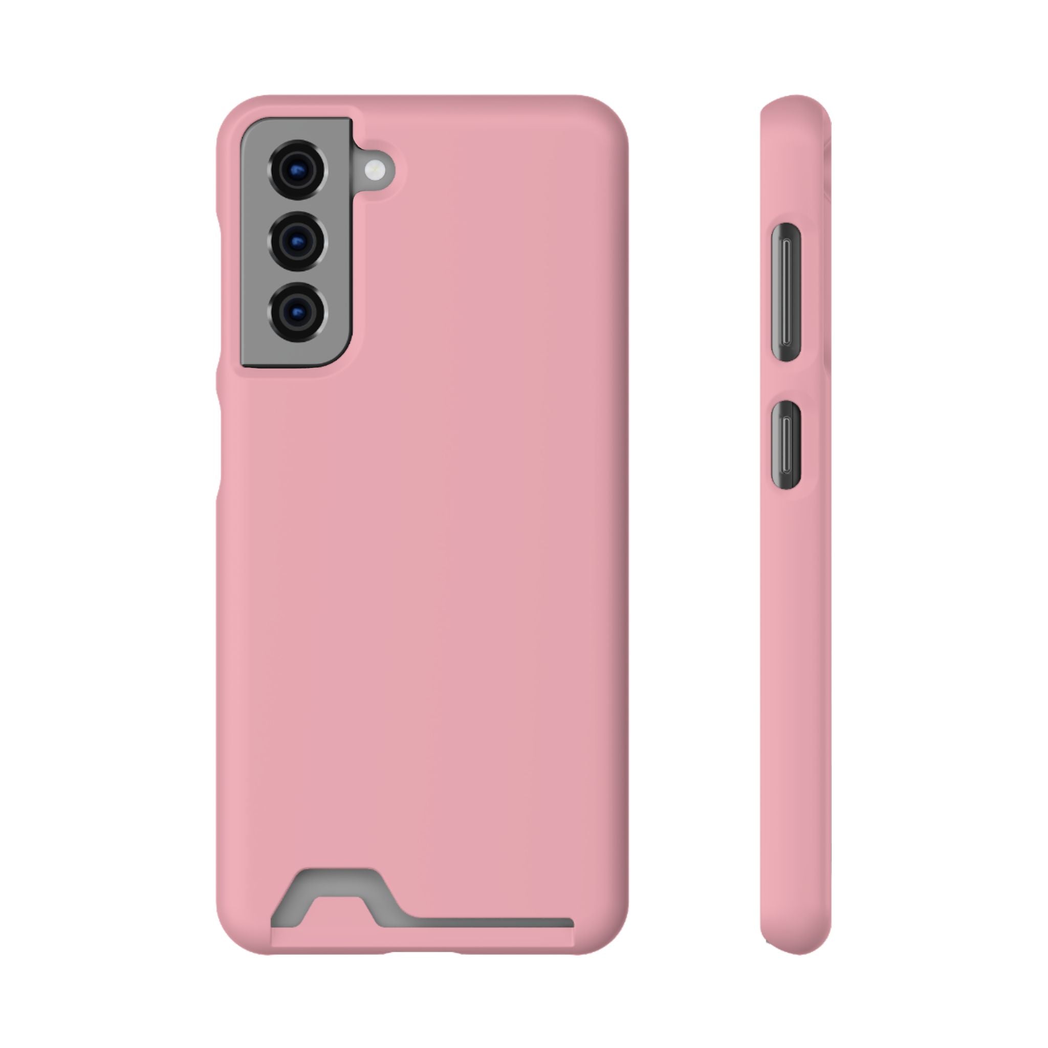 Pink Phone Case with Built-In Card Holder