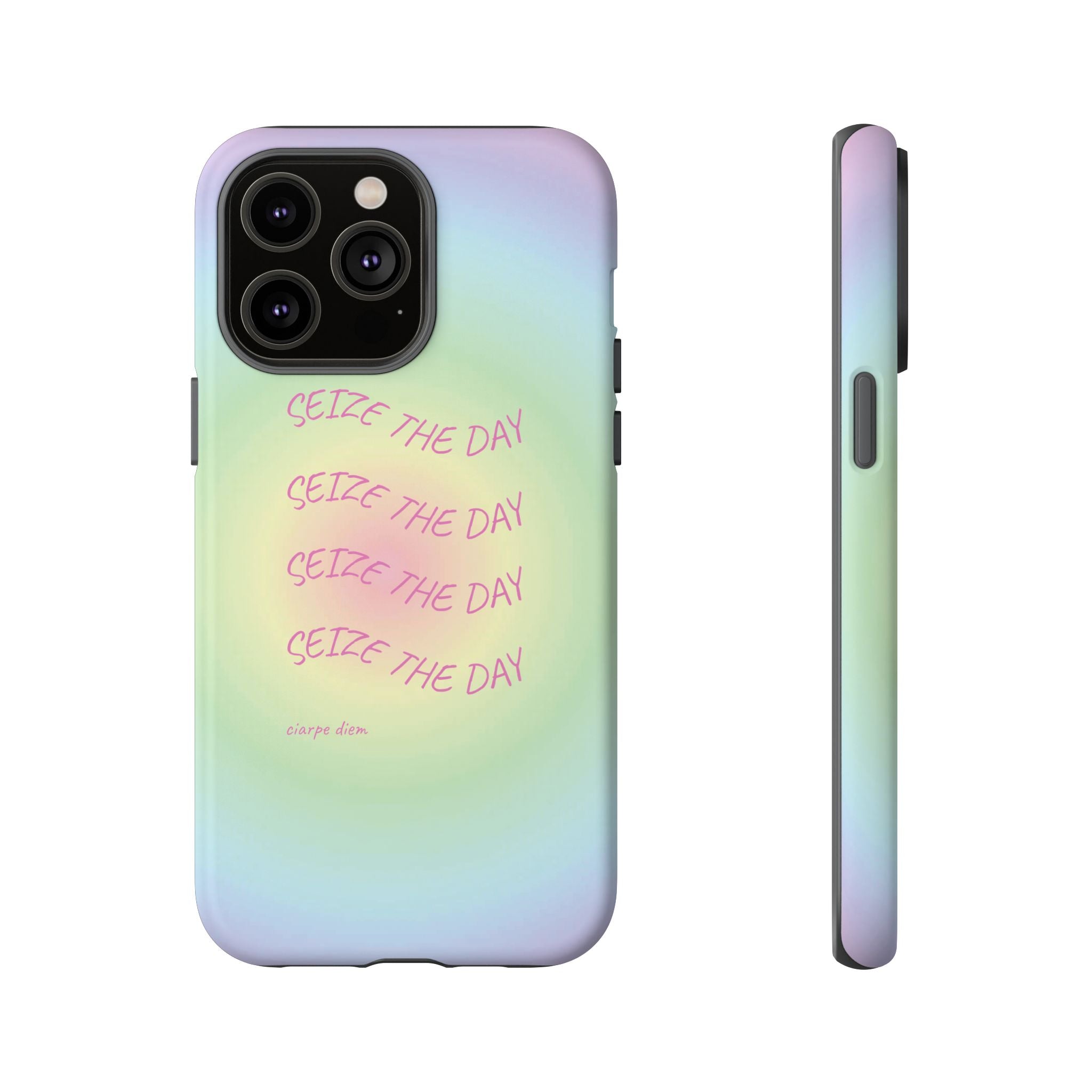 Bermuda Halo Seize The Day Pastel Gradient Tough Phone Case