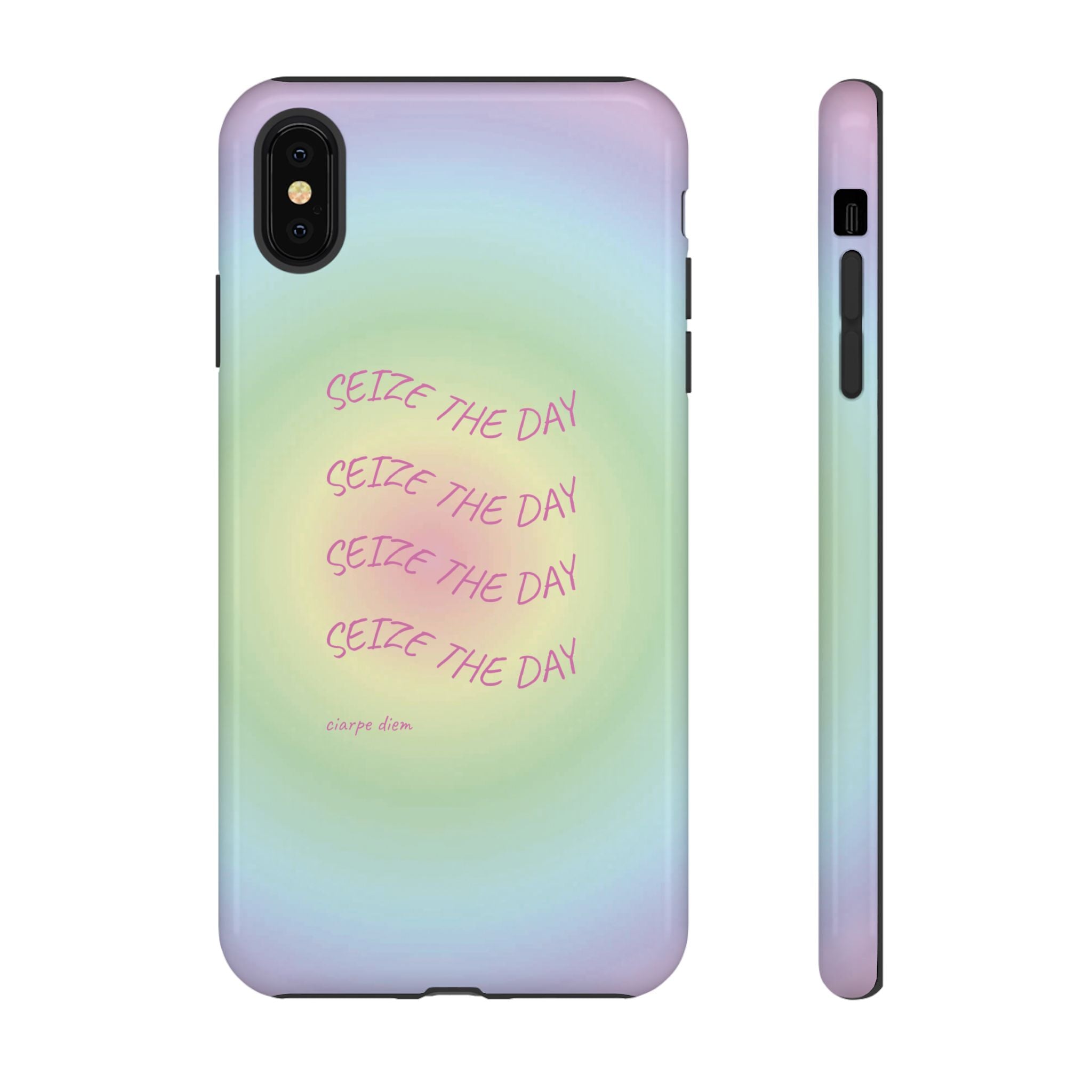Bermuda Halo Seize The Day Pastel Gradient Tough Phone Case