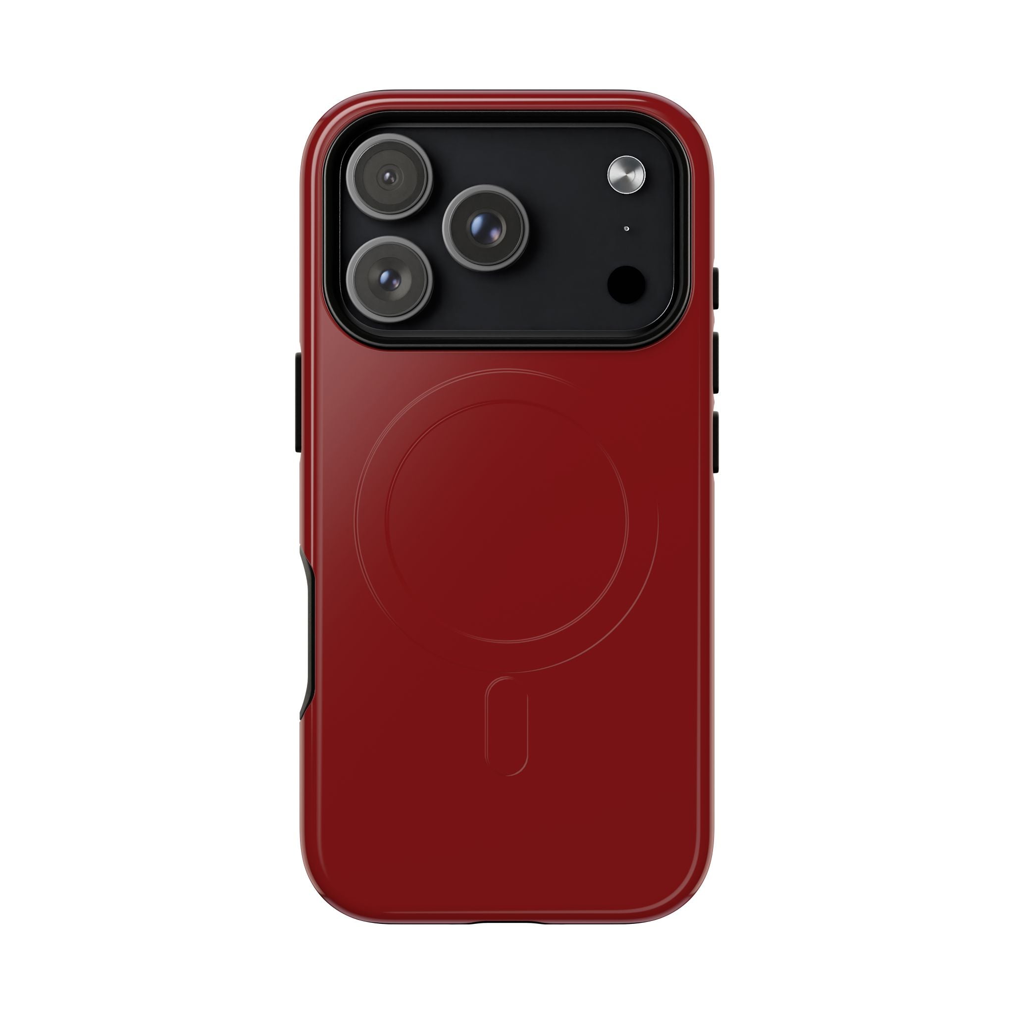 Dark Red MagSafe Protective Phone Case