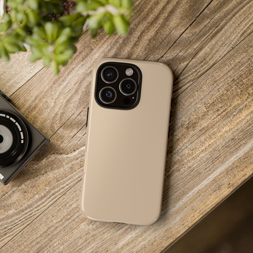 Beige Protective Phone Case