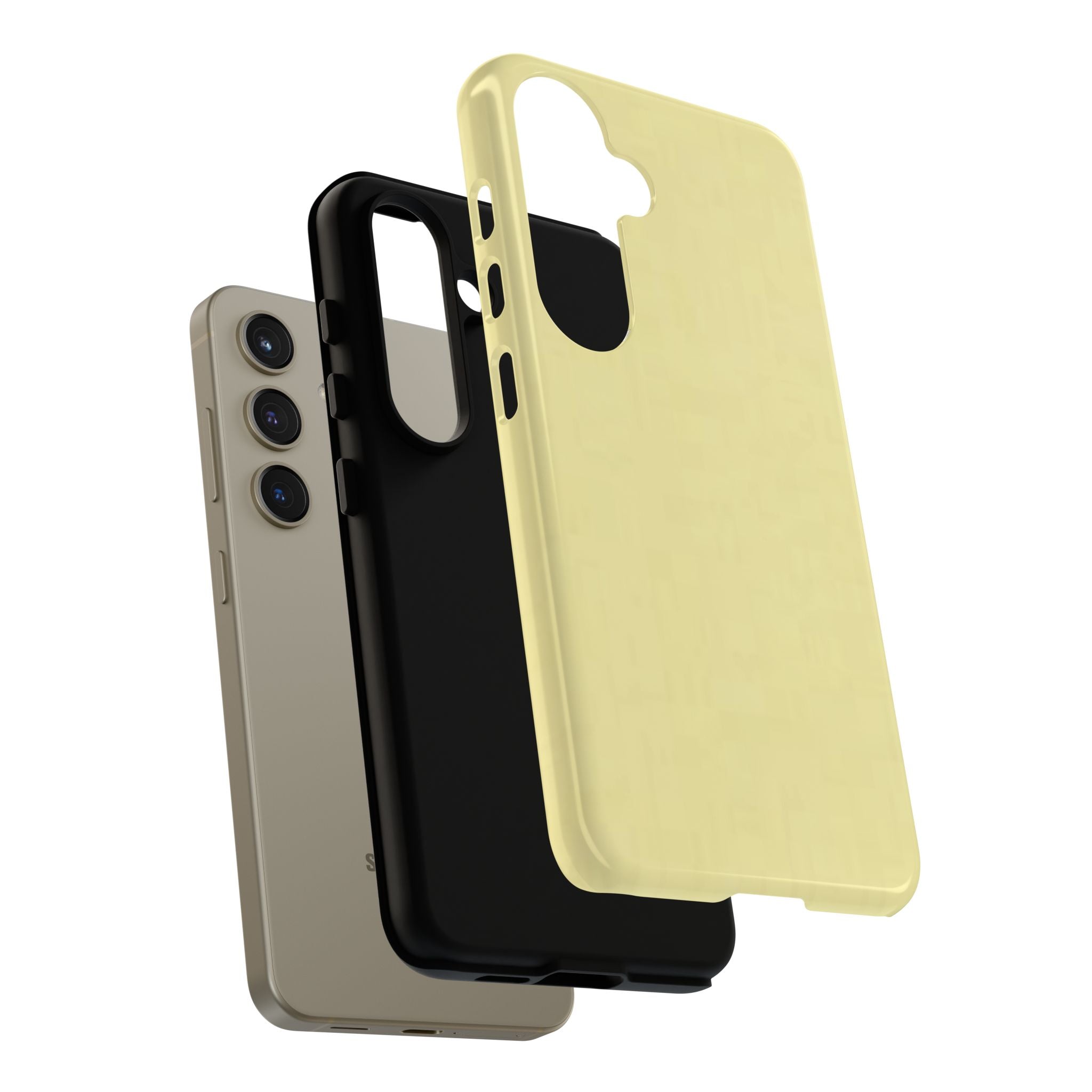 Pale Yellow Protective Phone Case