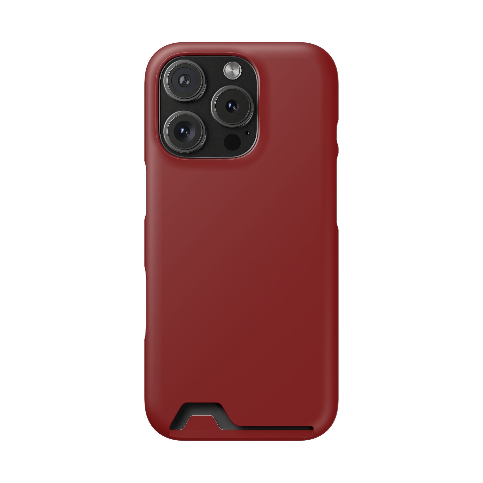Dark Red Card-Holder Phone Case