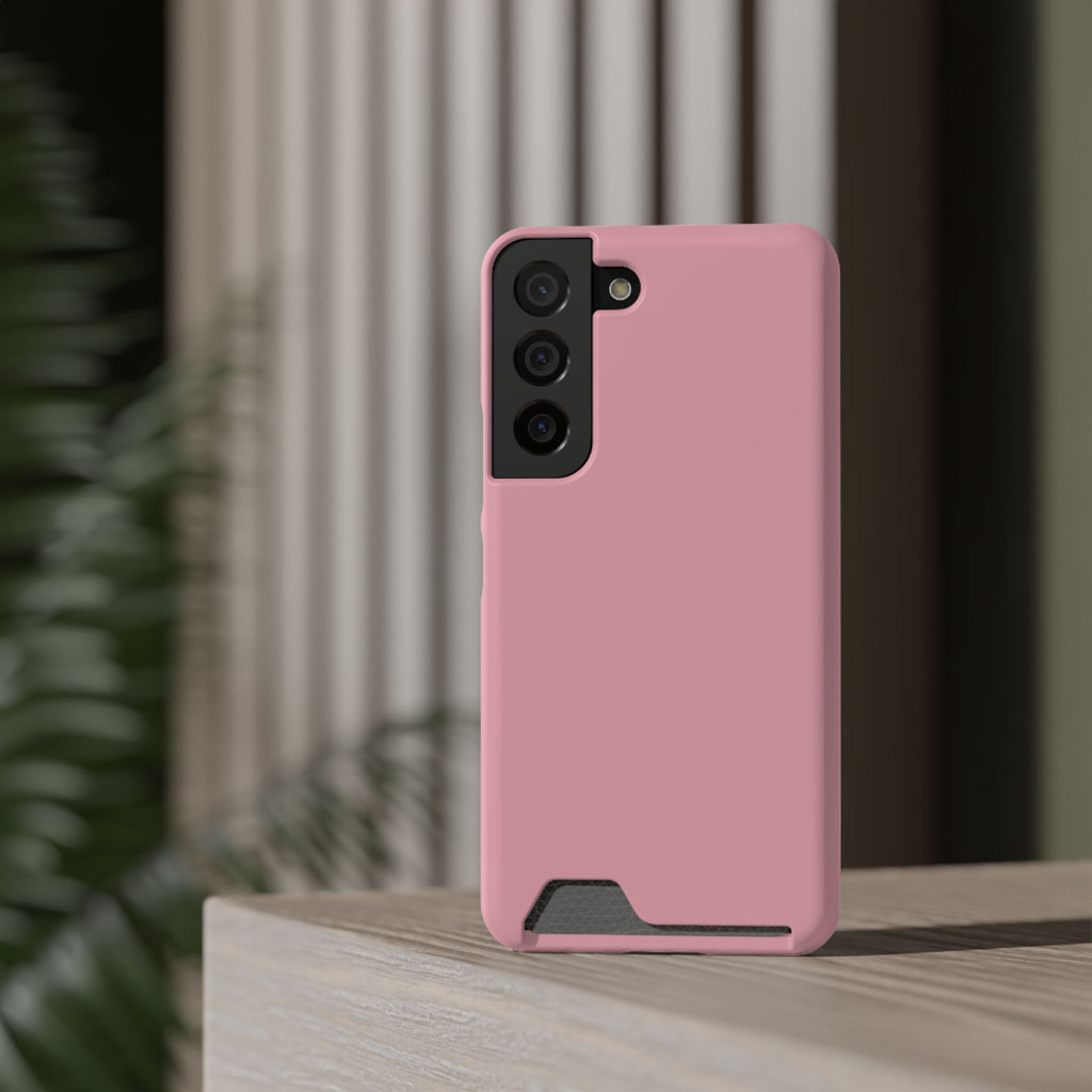 Pink Phone Case with Built-In Card Holder