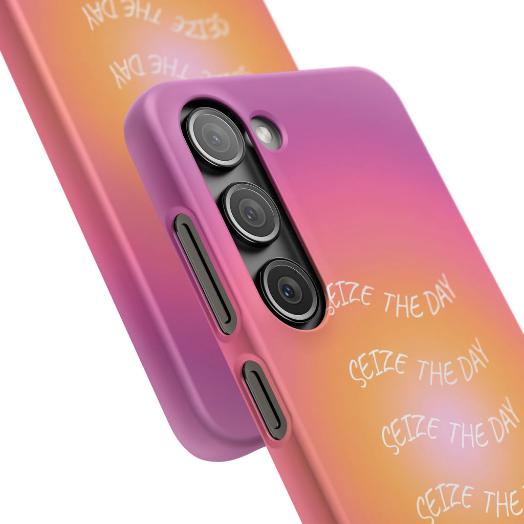 Carpe Diem Sunburst Gradient Snap Phone Case