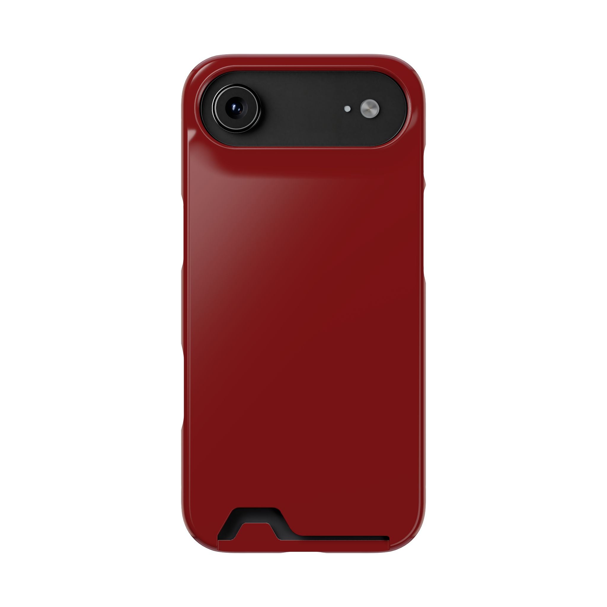 Dark Red Card-Holder Phone Case