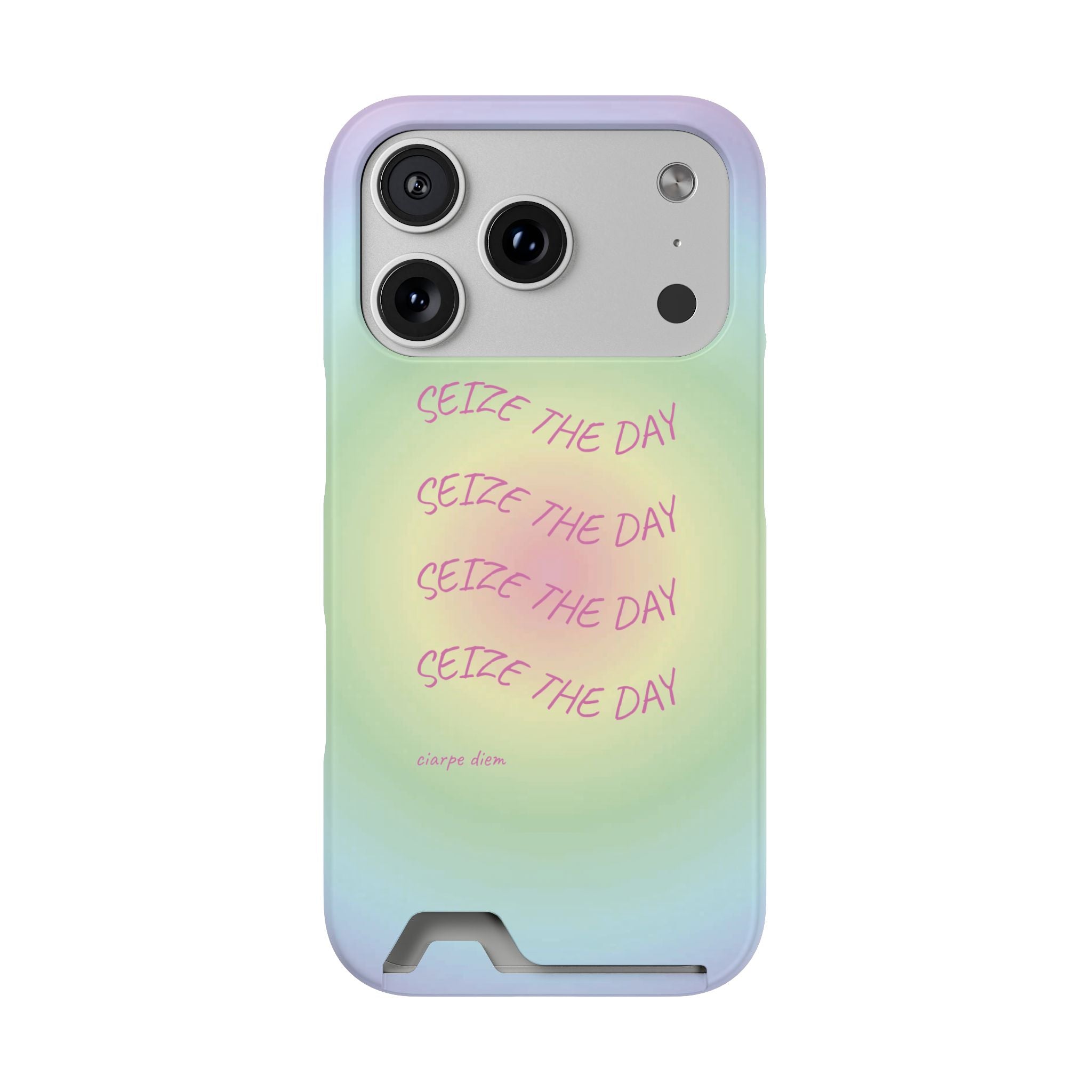 Bermuda Halo 'Seize The Day' Card Holder Phone Case
