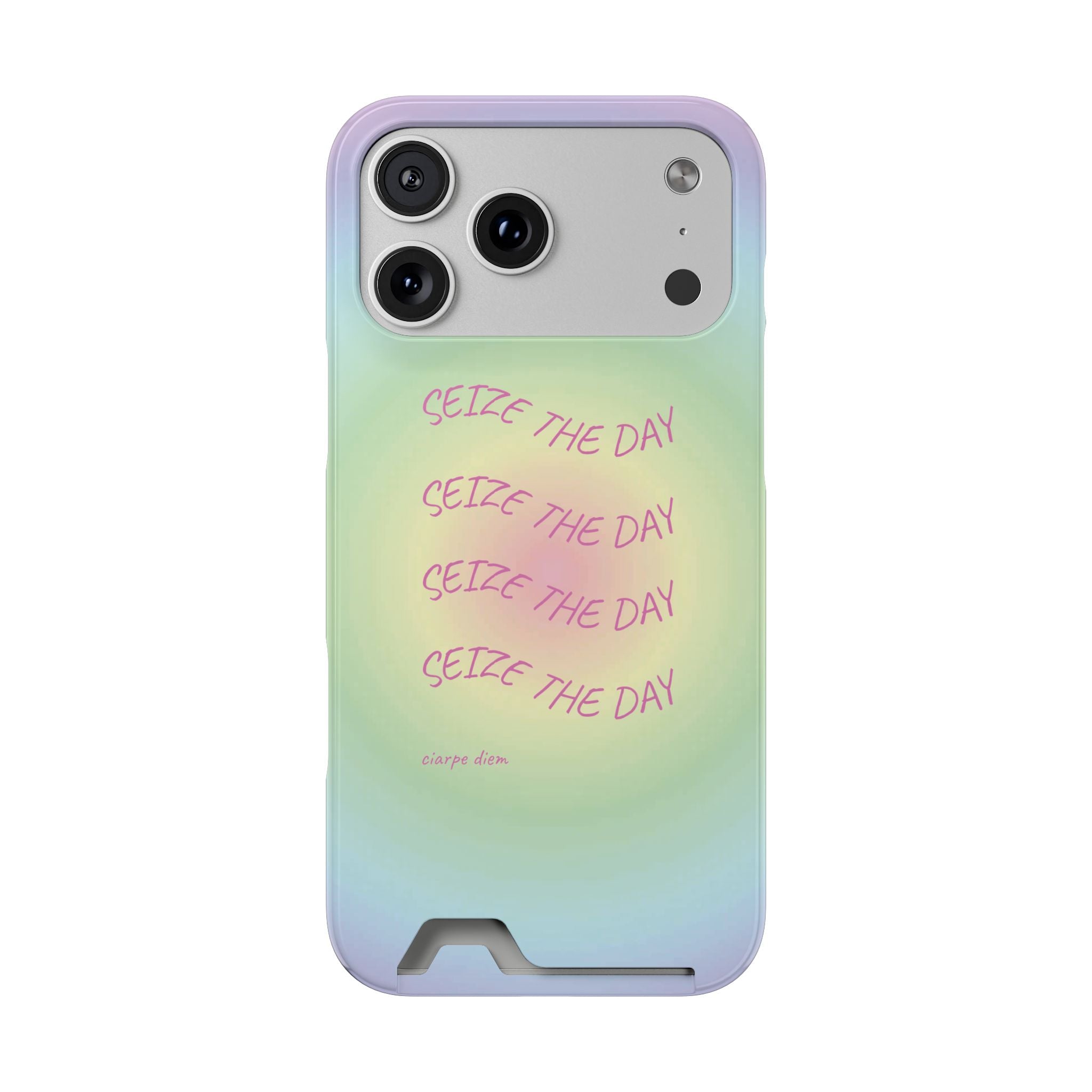 Bermuda Halo 'Seize The Day' Card Holder Phone Case
