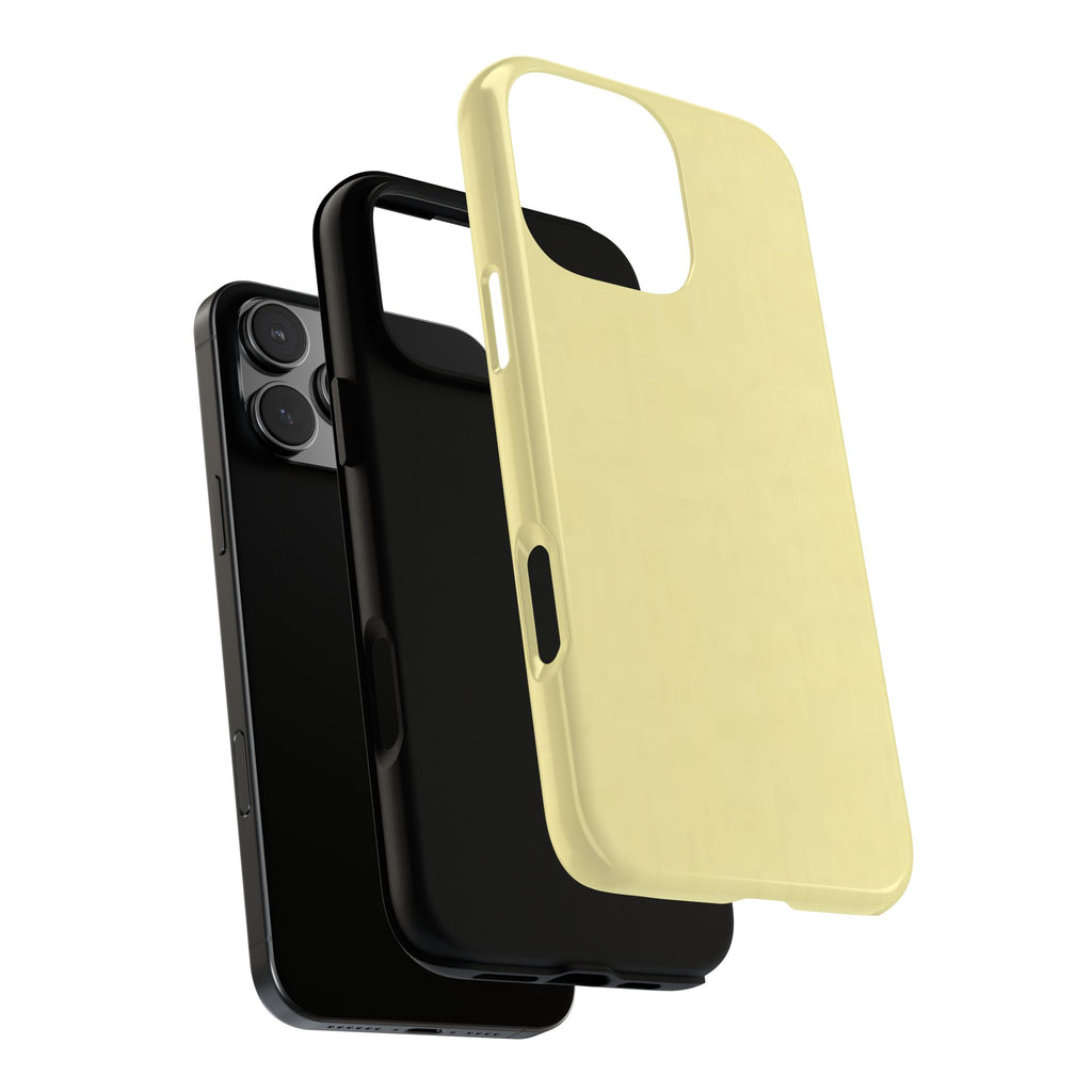 Pale Yellow Protective Phone Case