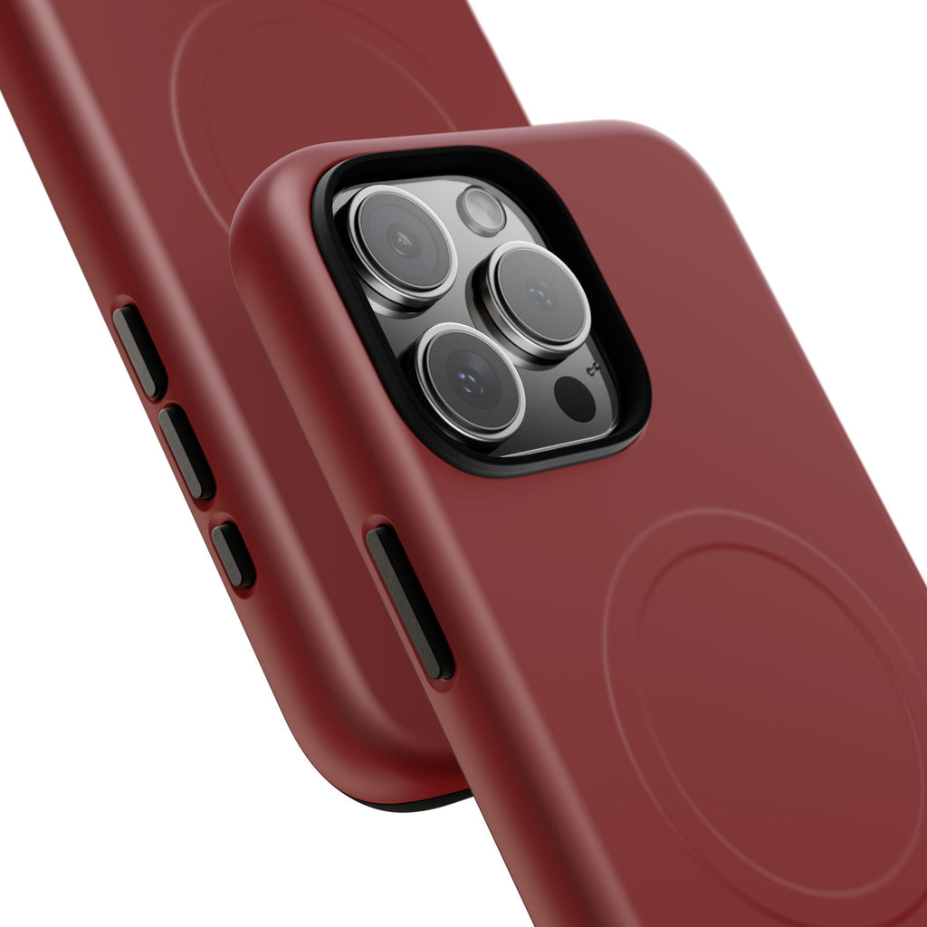 Dark Red MagSafe Protective Phone Case