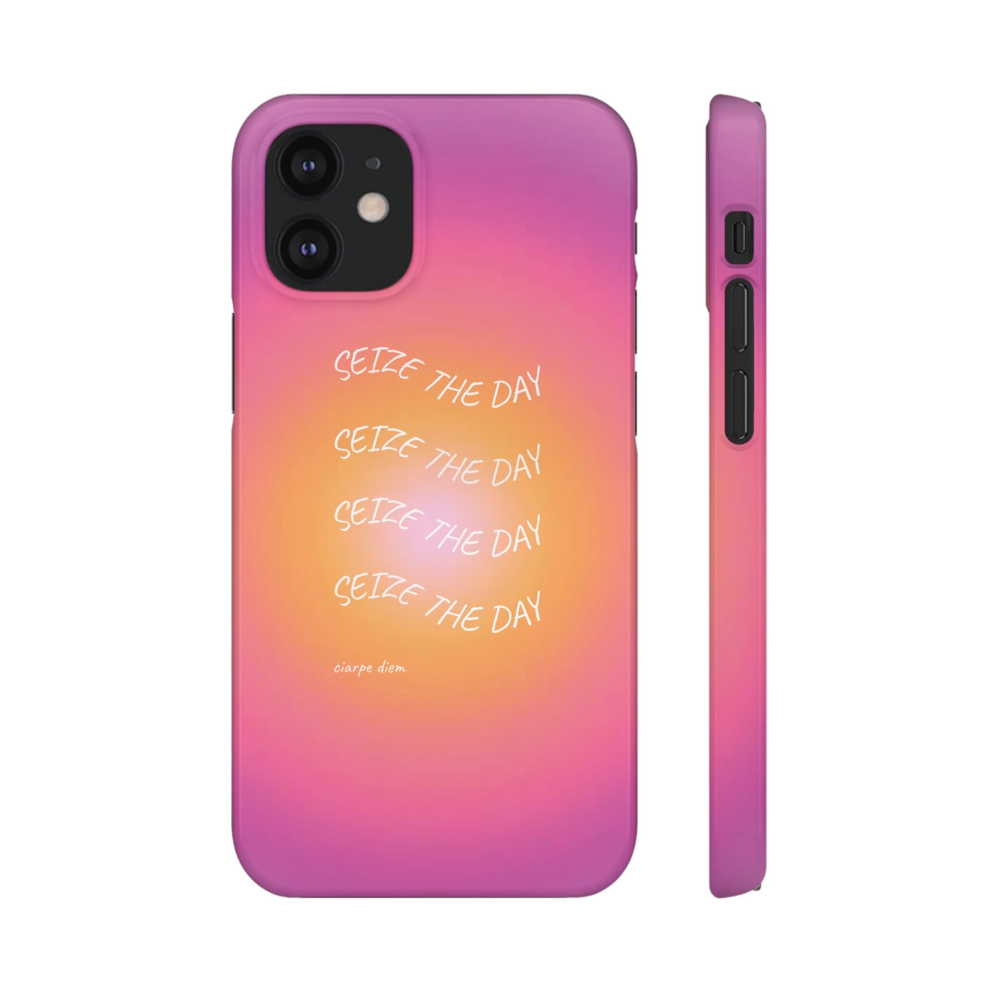 Carpe Diem Sunburst Gradient Snap Phone Case