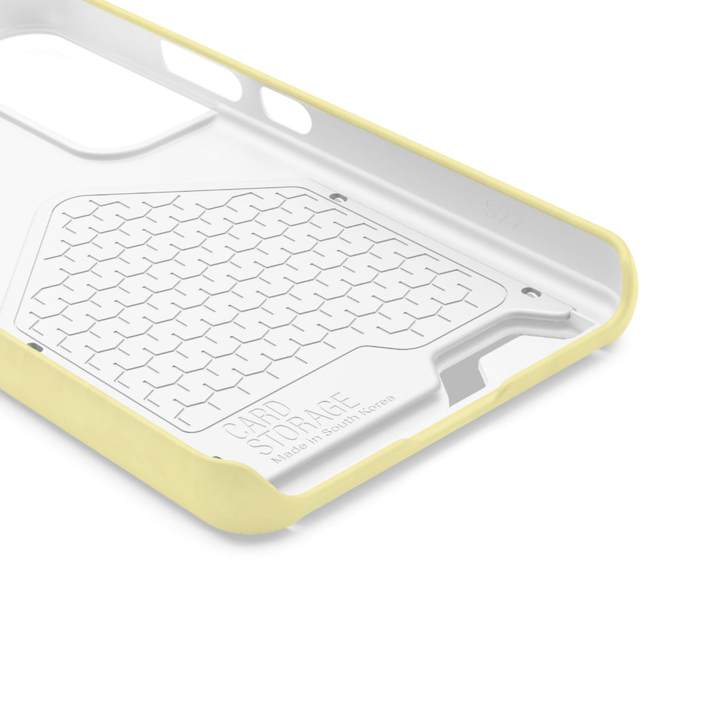 Pale Yellow Card-Holder Phone Case