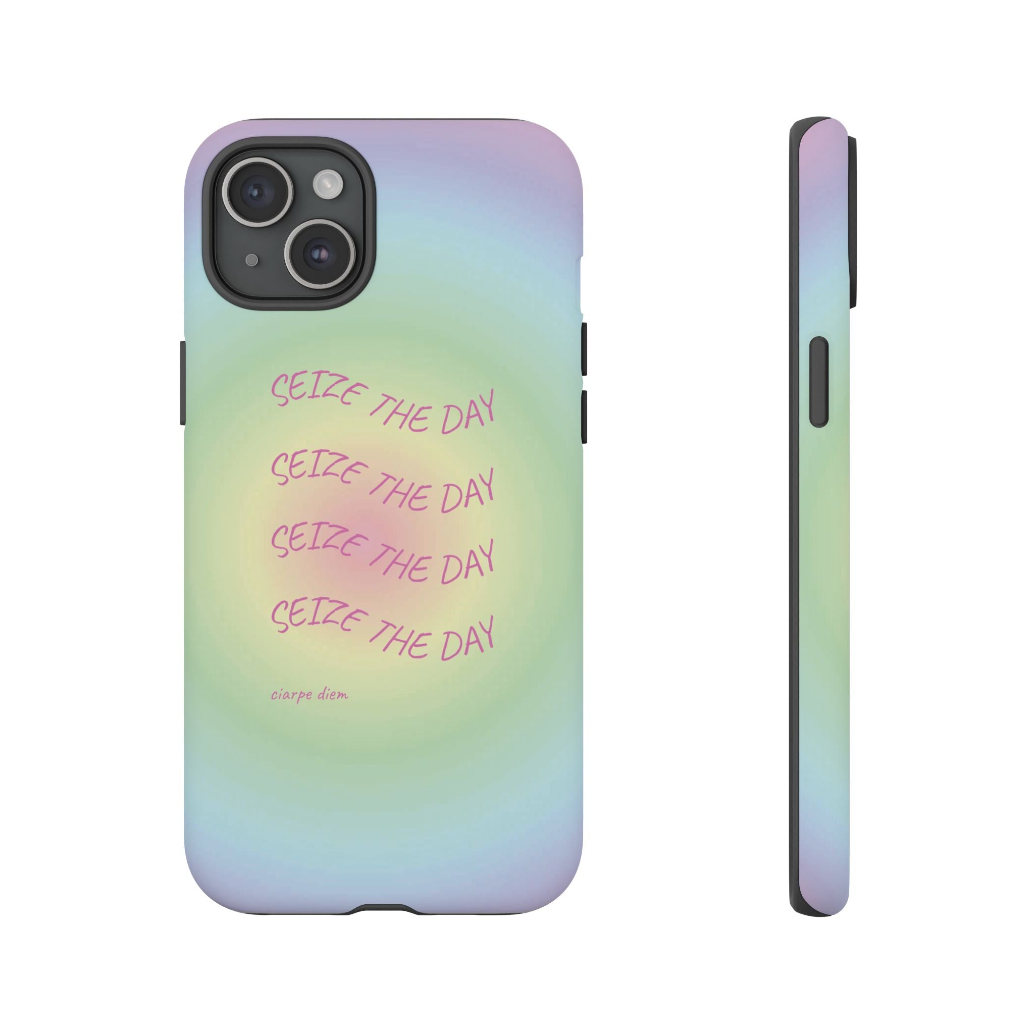 Bermuda Halo Seize The Day Pastel Gradient Tough Phone Case