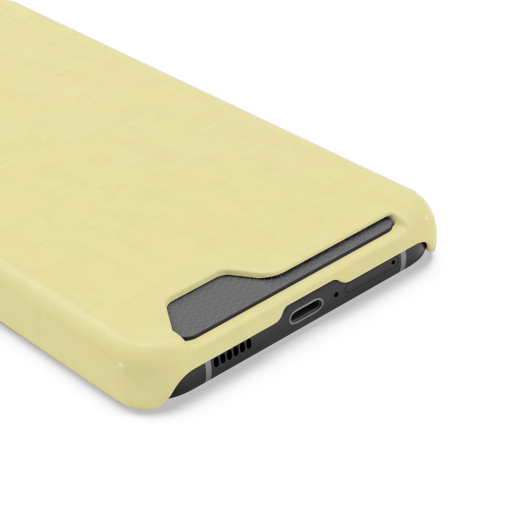 Pale Yellow Card-Holder Phone Case