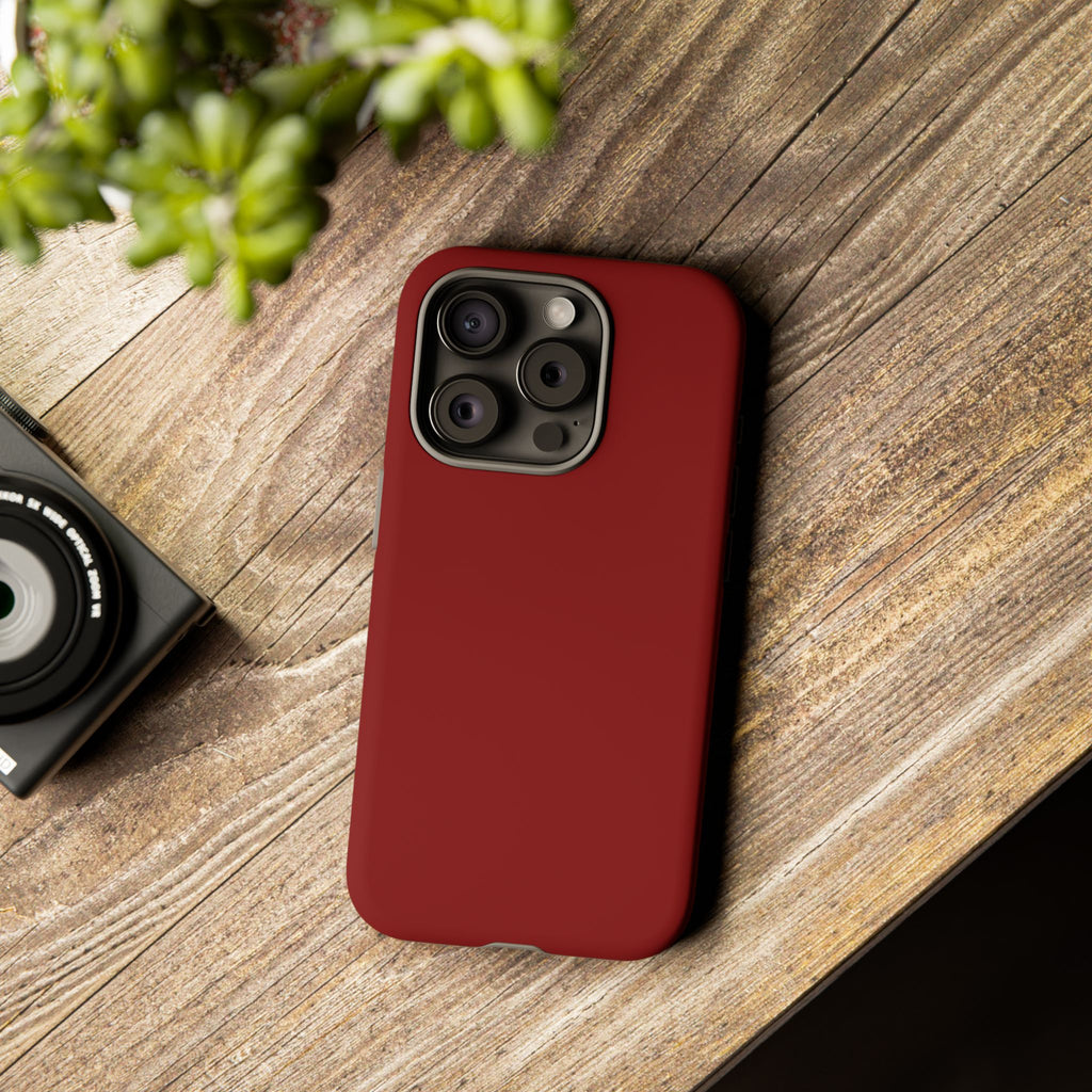 Dark Red Protective Phone Case