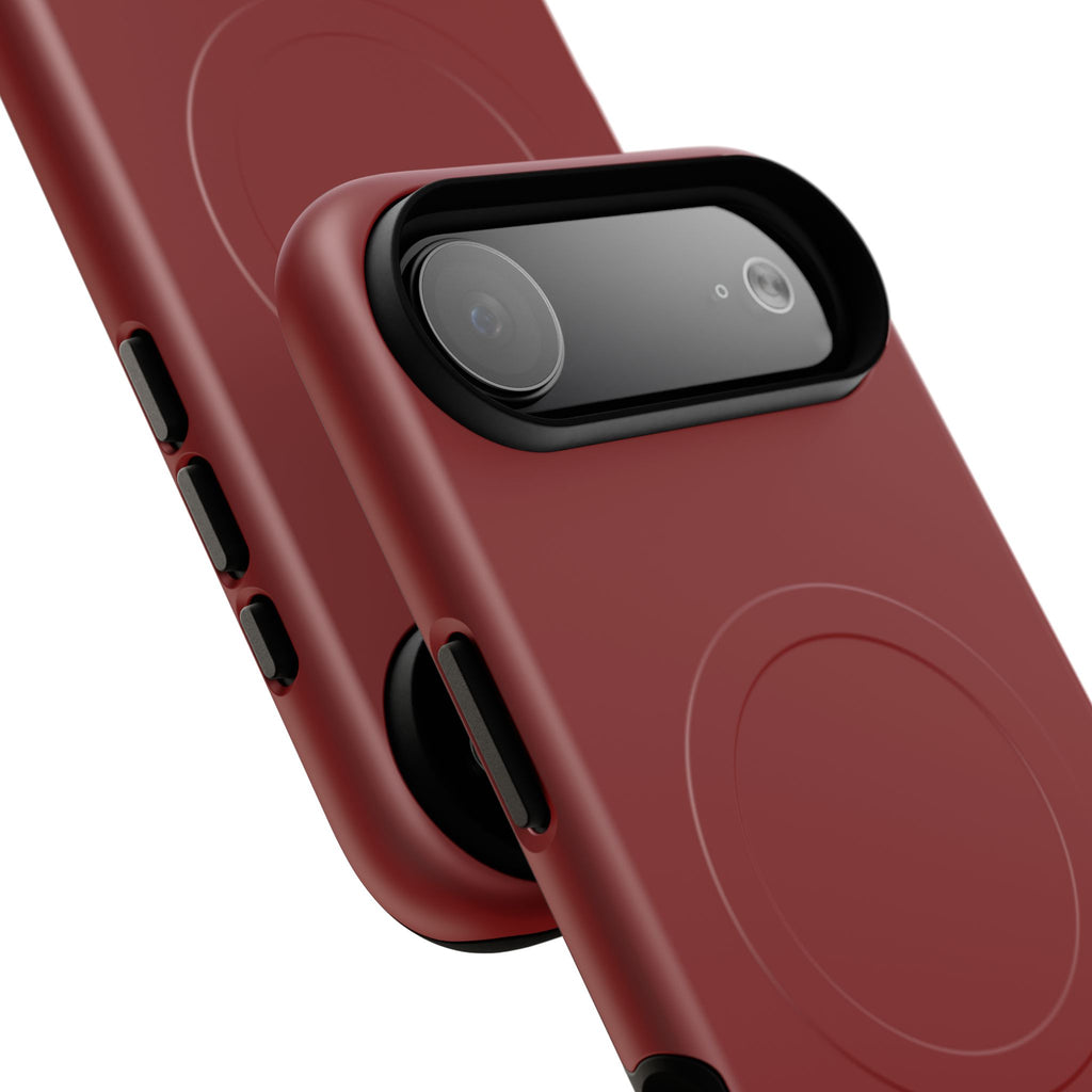 Dark Red MagSafe Protective Phone Case