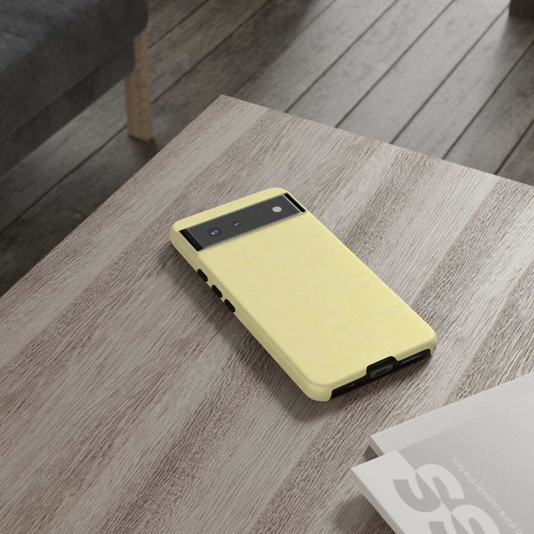 Pale Yellow Protective Phone Case