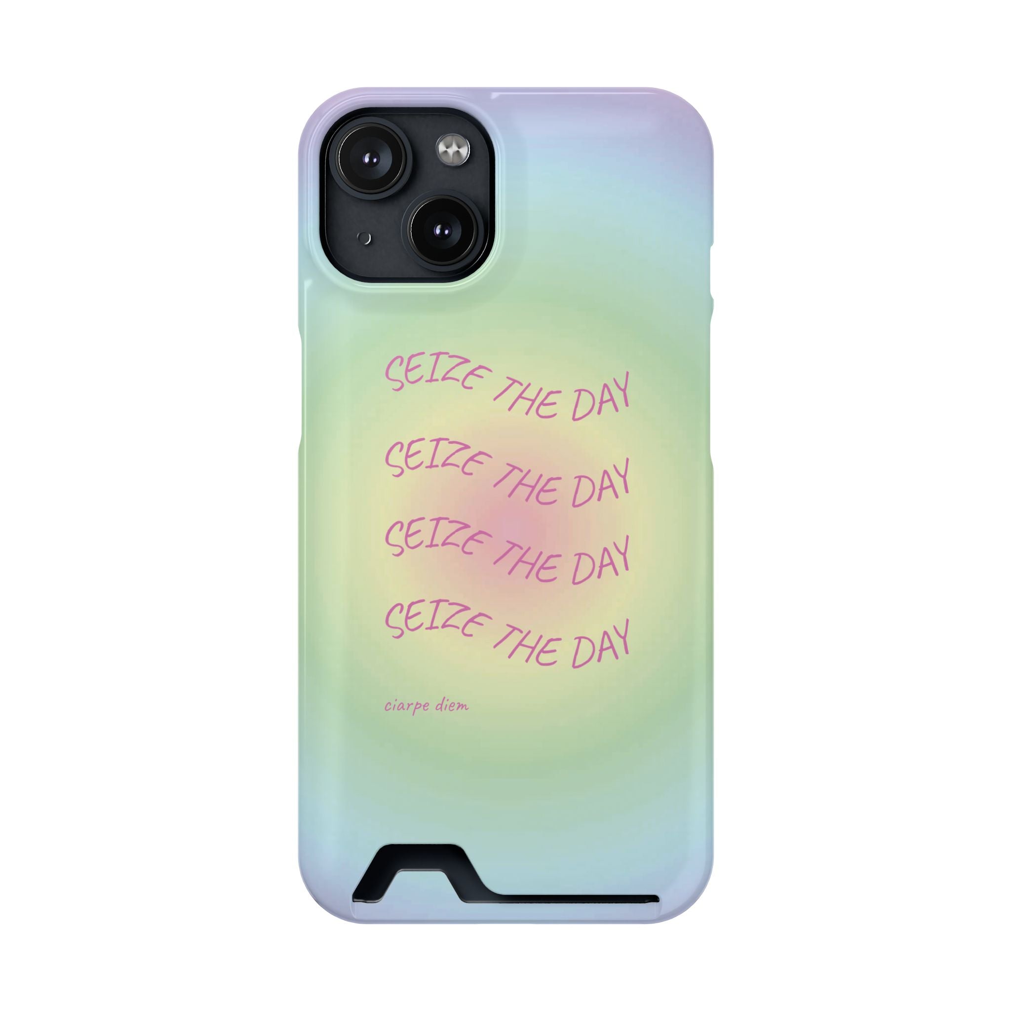 Bermuda Halo 'Seize The Day' Card Holder Phone Case