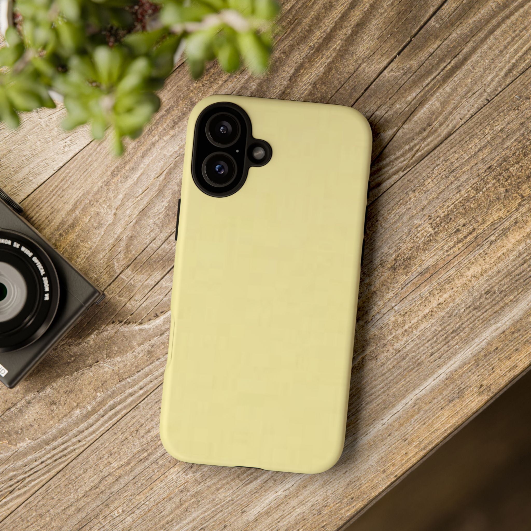 Pale Yellow Protective Phone Case