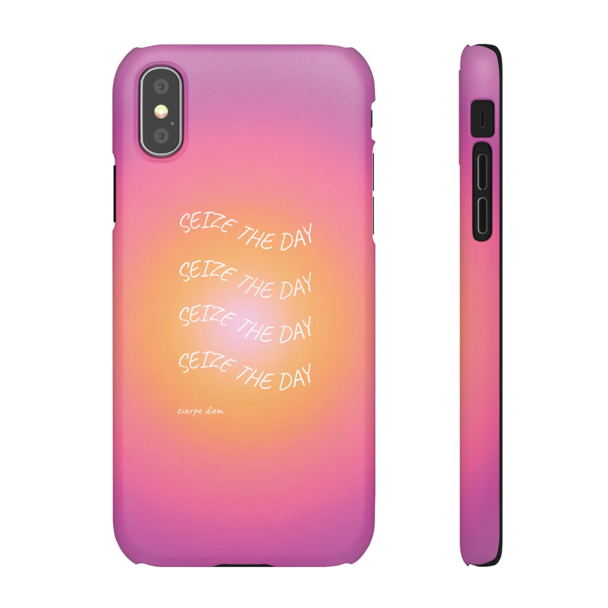 Carpe Diem Sunburst Gradient Snap Phone Case