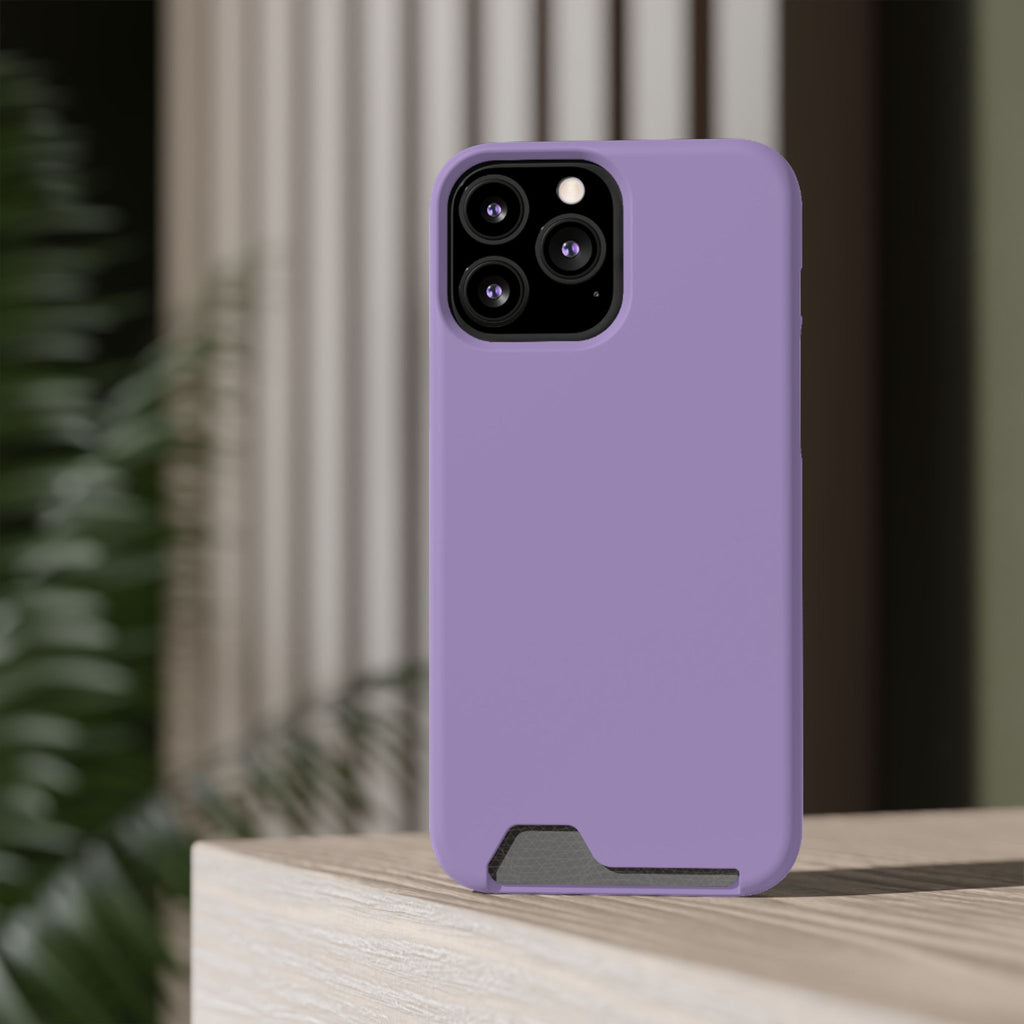 Lilac Card Holder Phone Case
