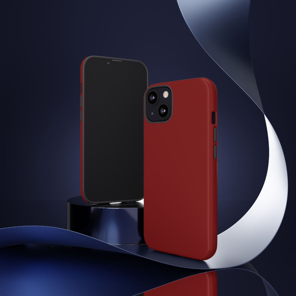 Dark Red Protective Phone Case
