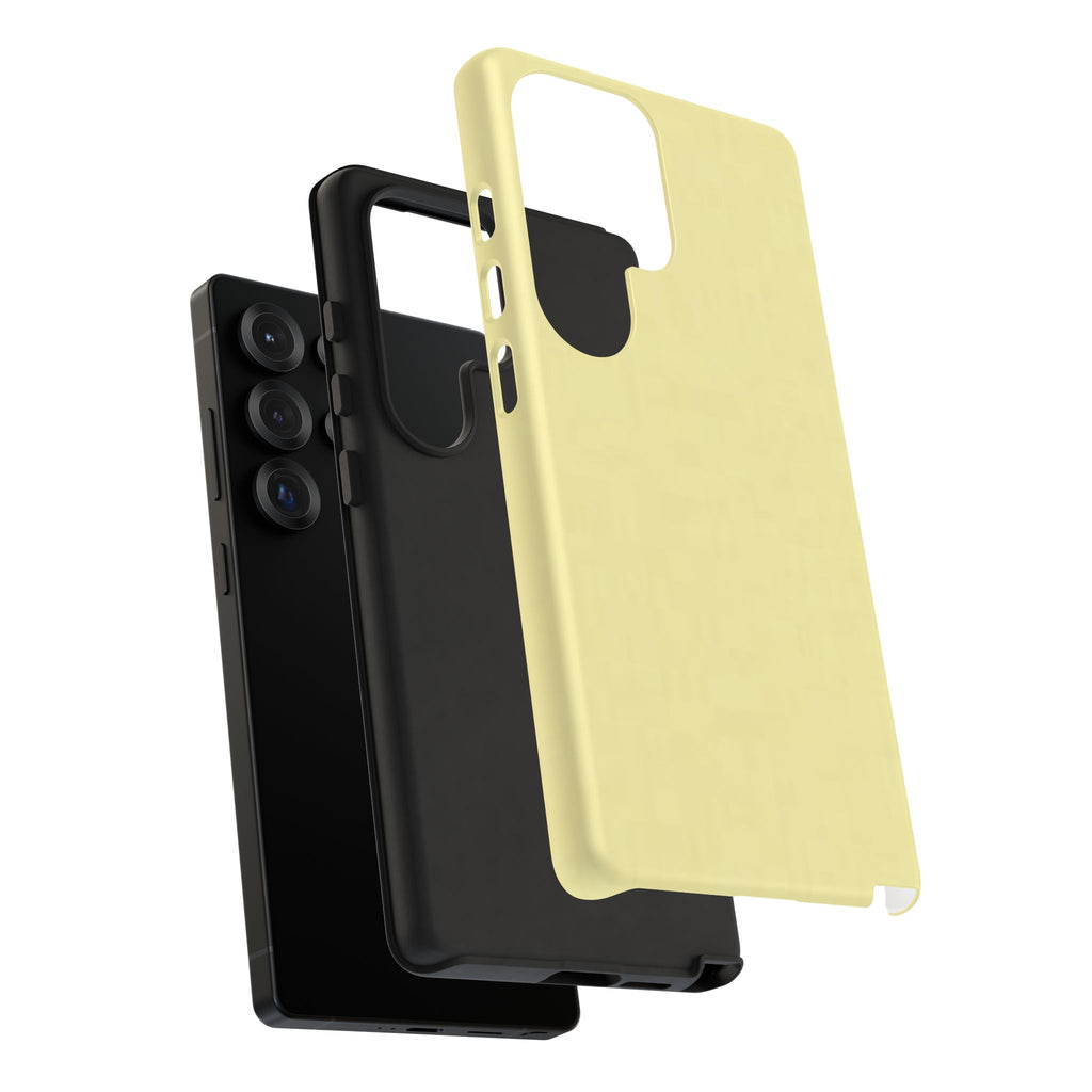 Pale Yellow Protective Phone Case