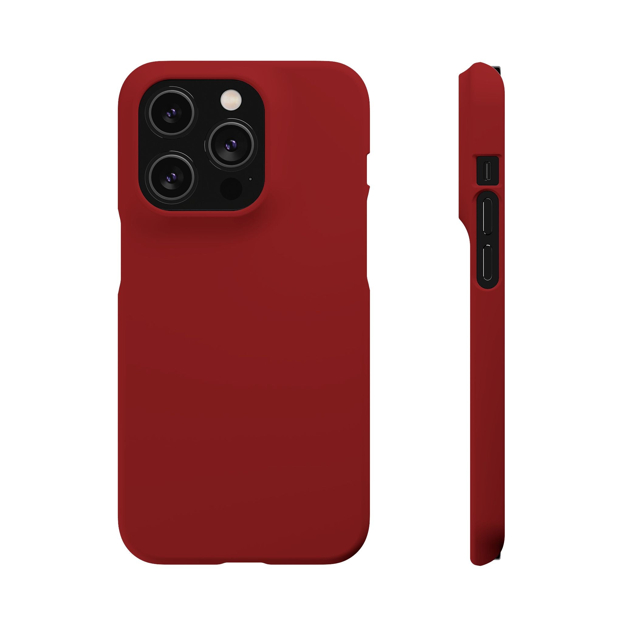Dark Red Snap Phone Case