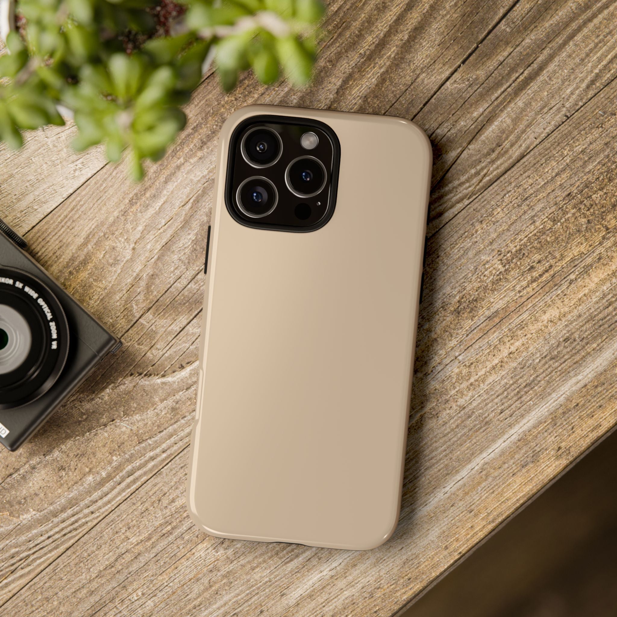 Beige Protective Phone Case