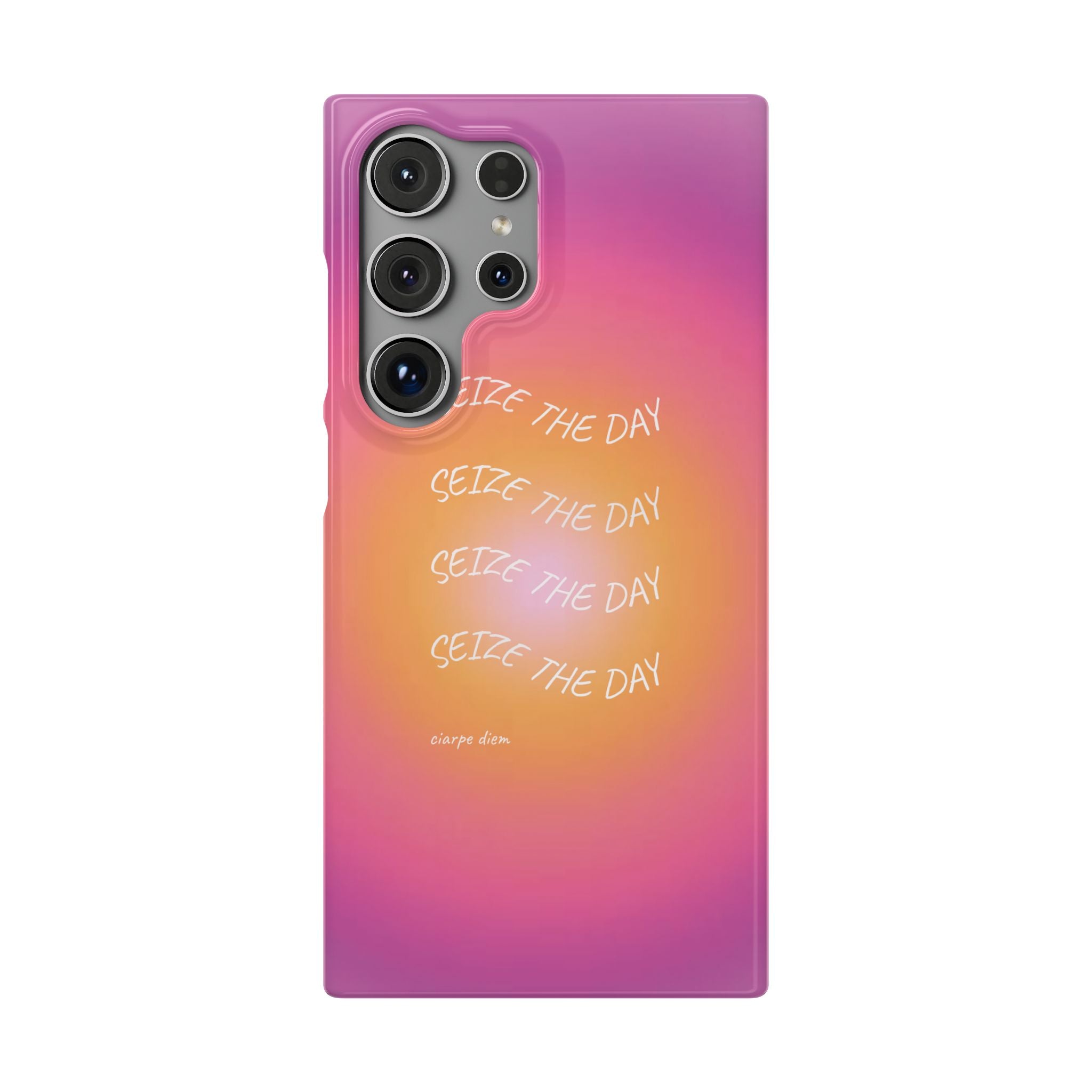 Carpe Diem Sunburst Gradient Snap Phone Case