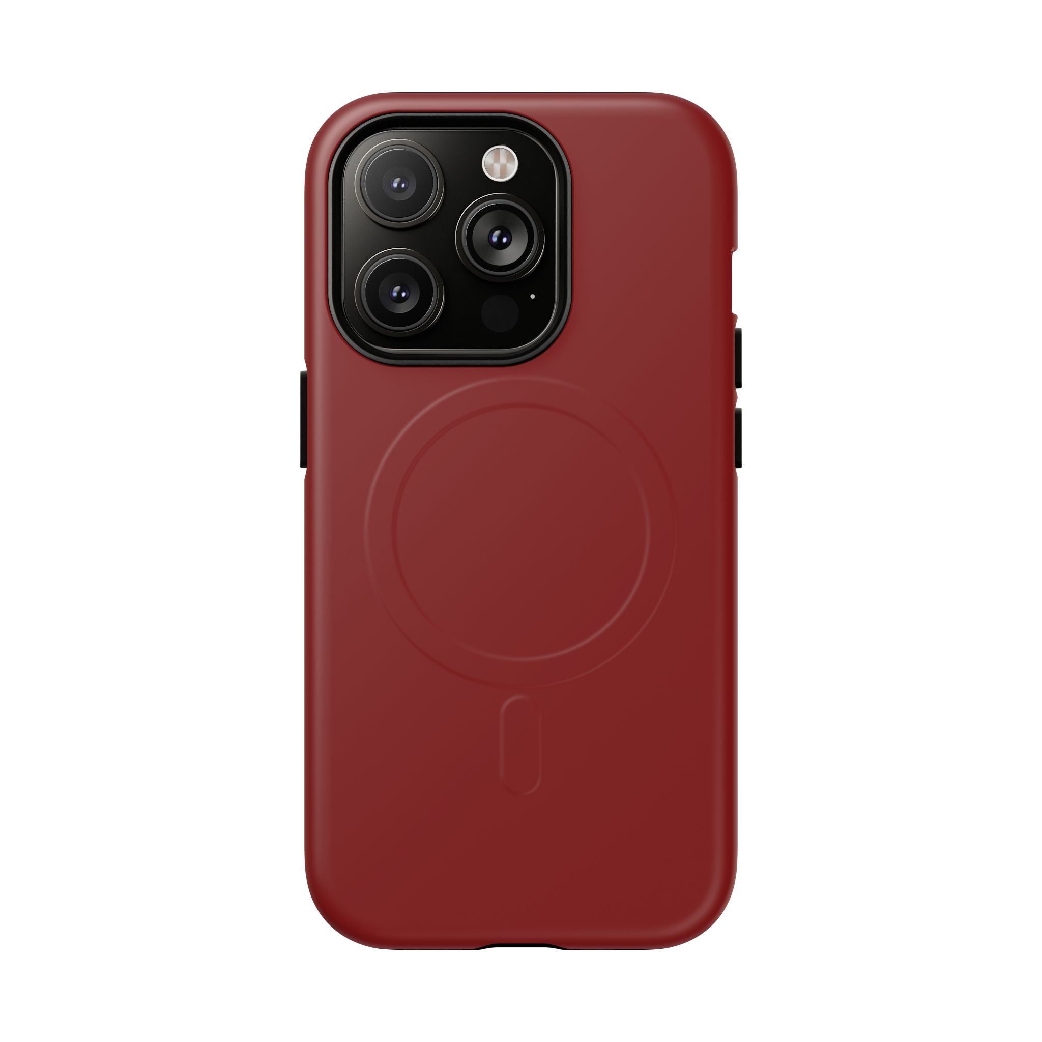 Dark Red MagSafe Protective Phone Case