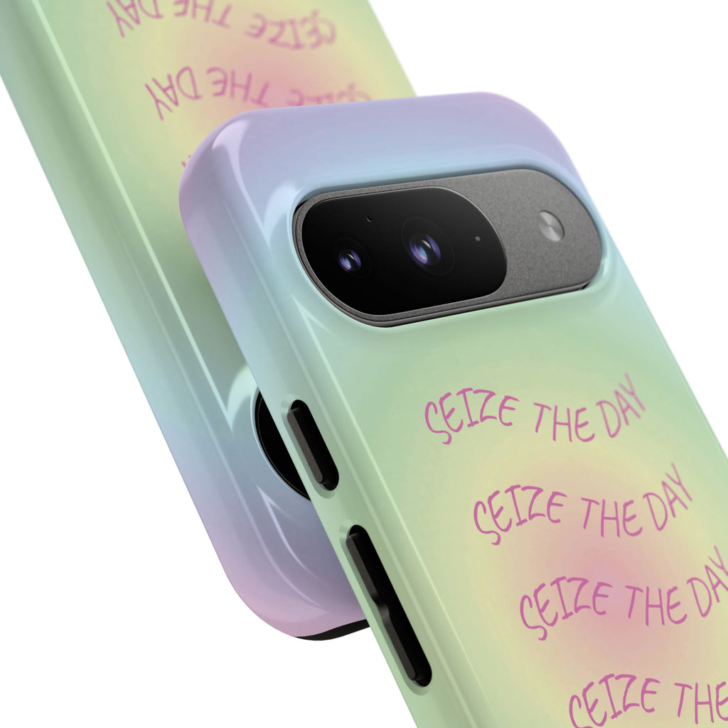 Bermuda Halo Seize The Day Pastel Gradient Tough Phone Case