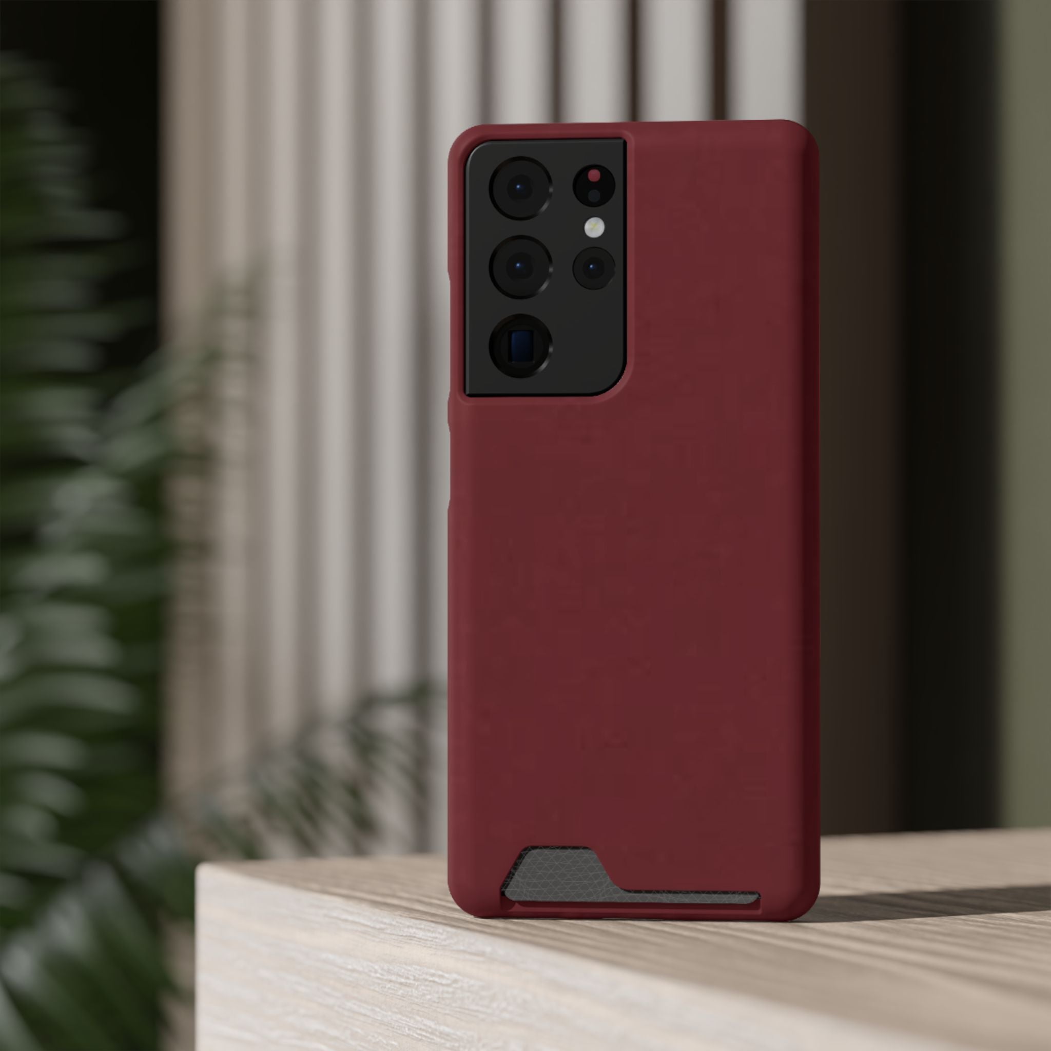 Dark Cherry Card Holder Phone Case