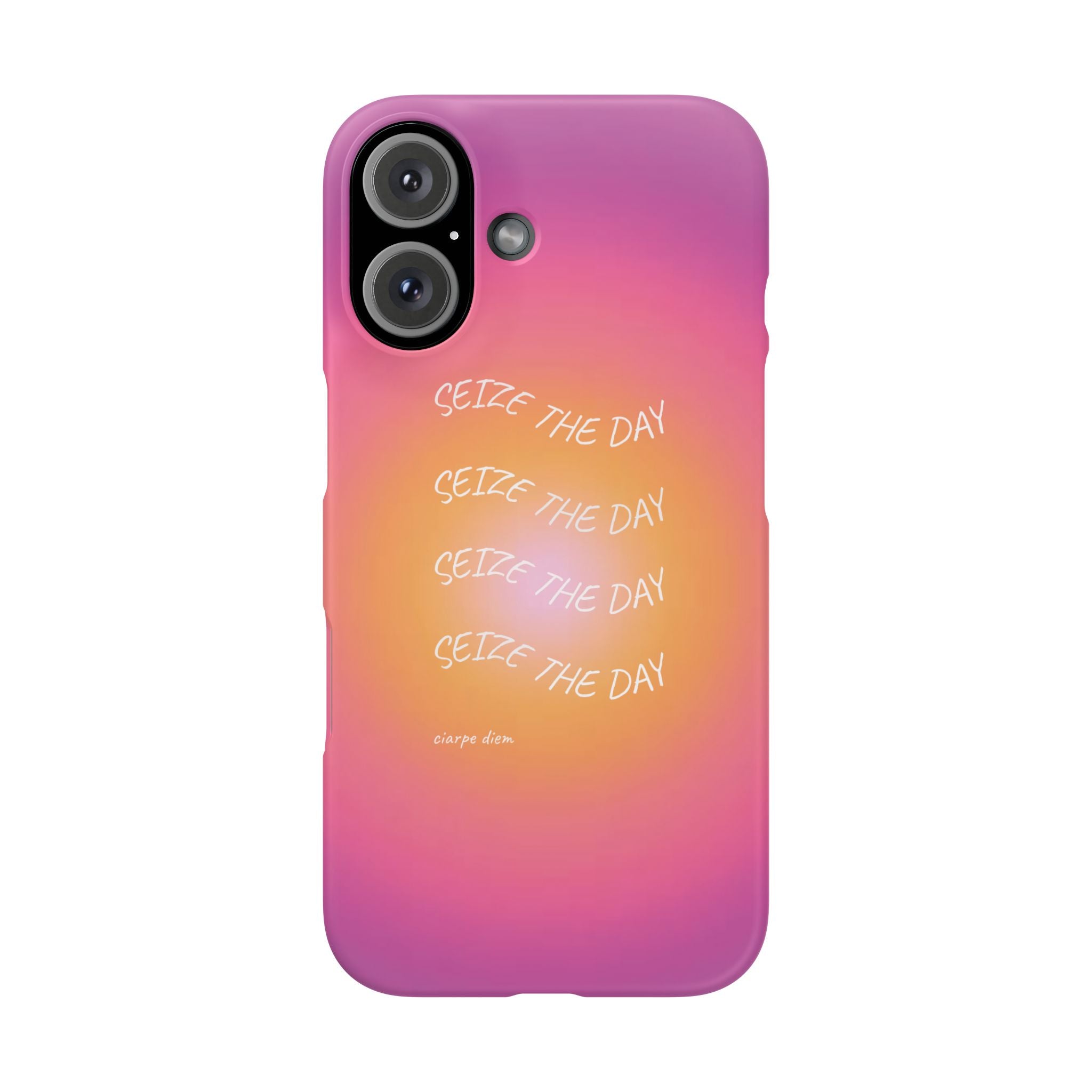 Carpe Diem Sunburst Gradient Snap Phone Case