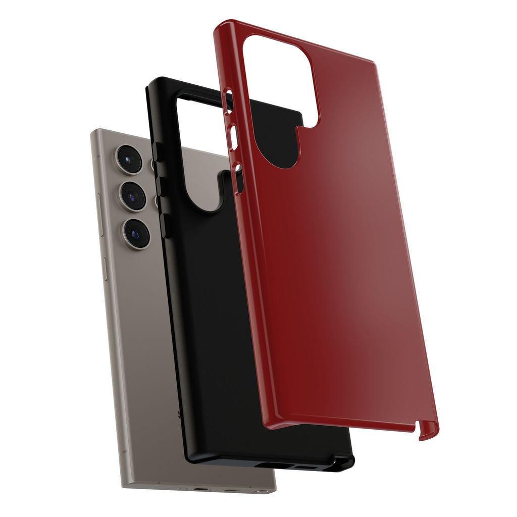 Dark Red Protective Phone Case